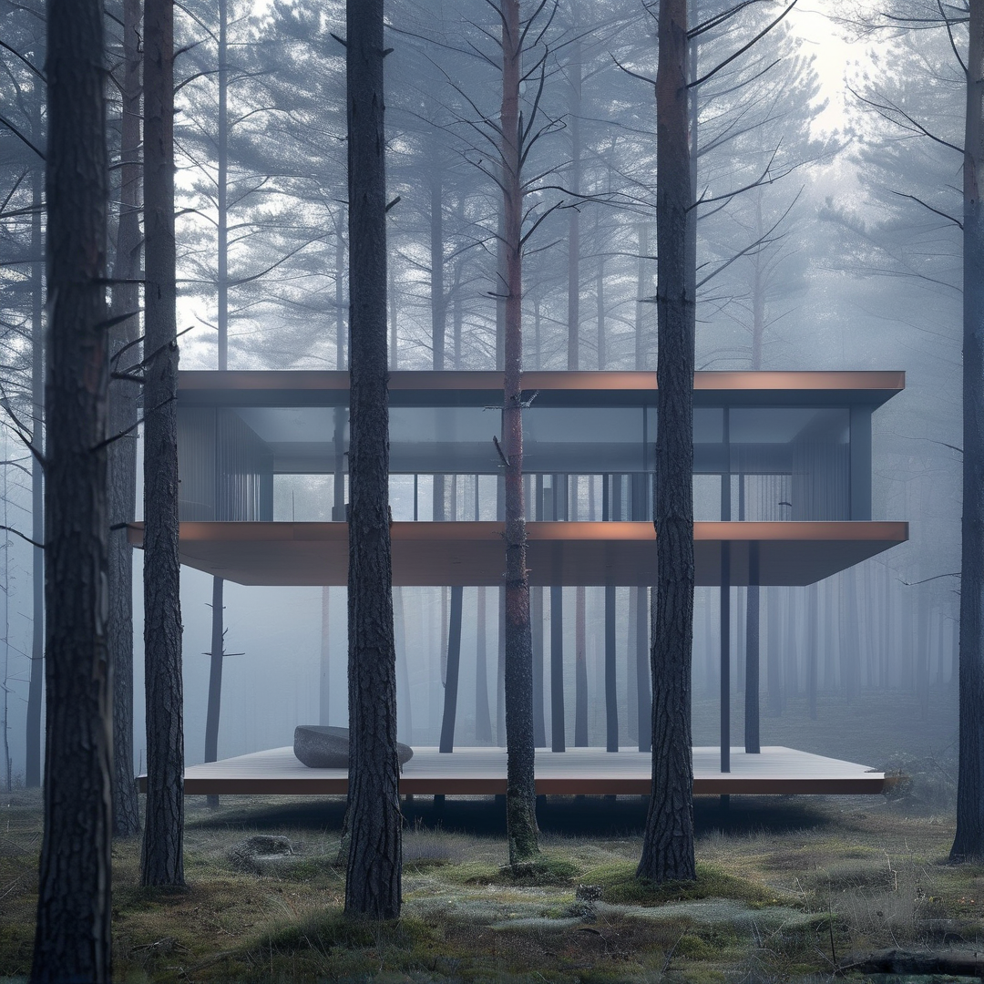 Modern Forest Cabin