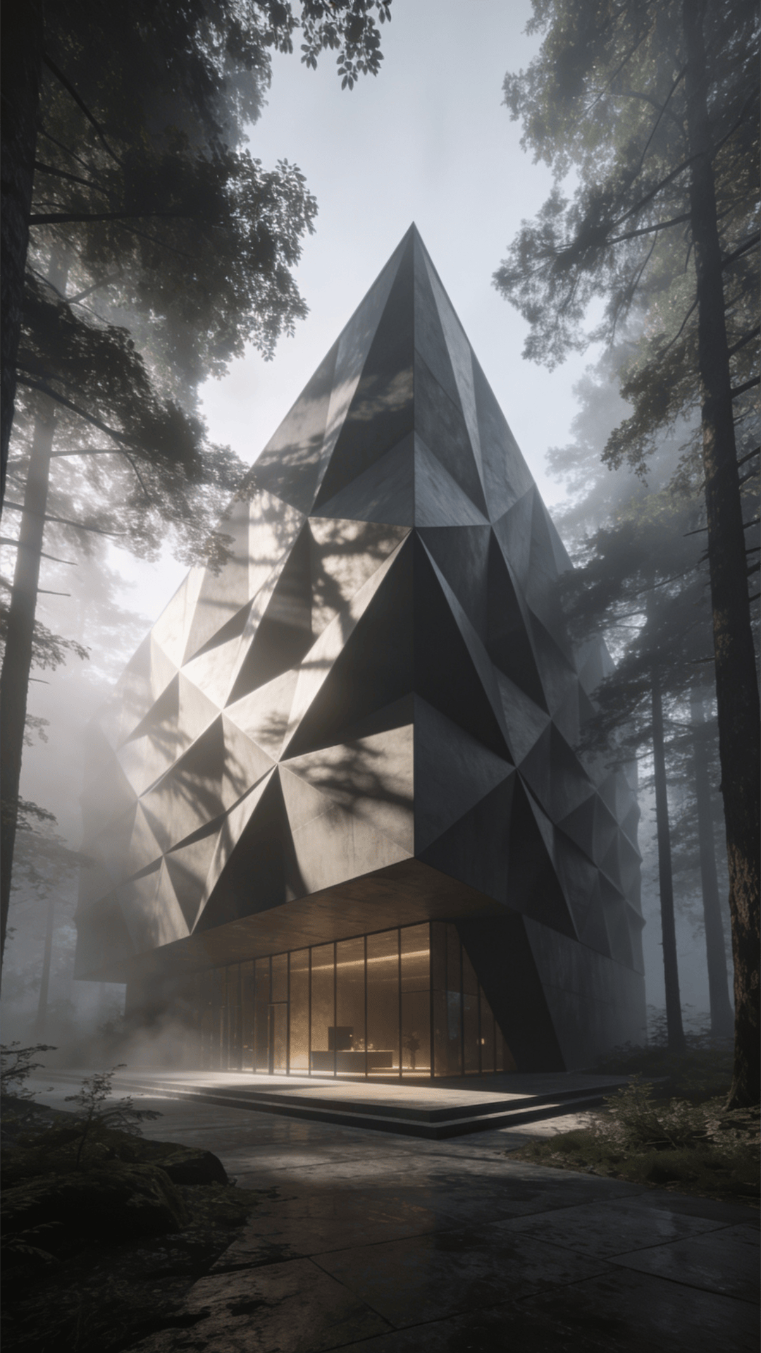 Museum with Parametric Facade — Misty Forest