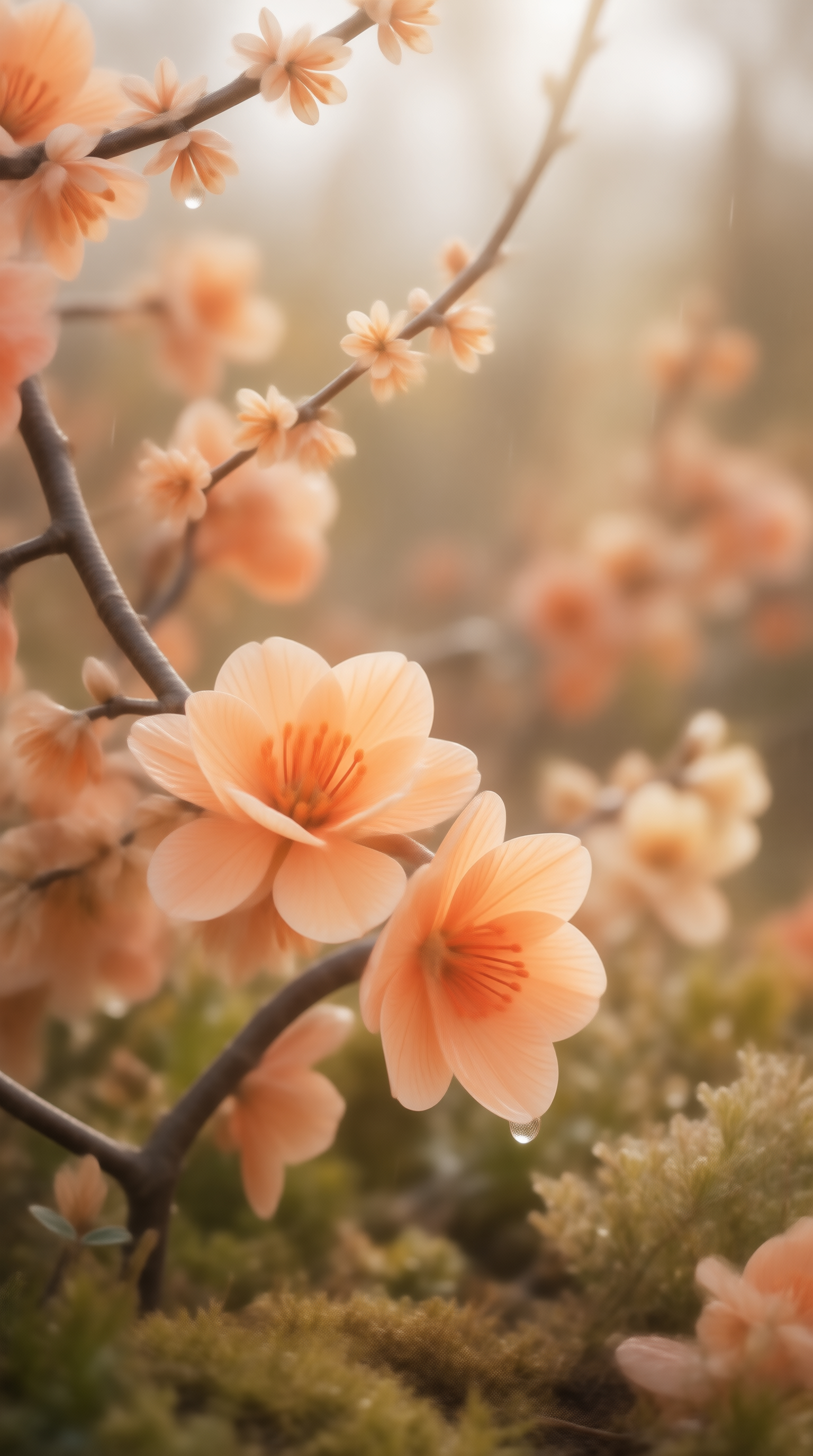 Soft Peach Blossoms