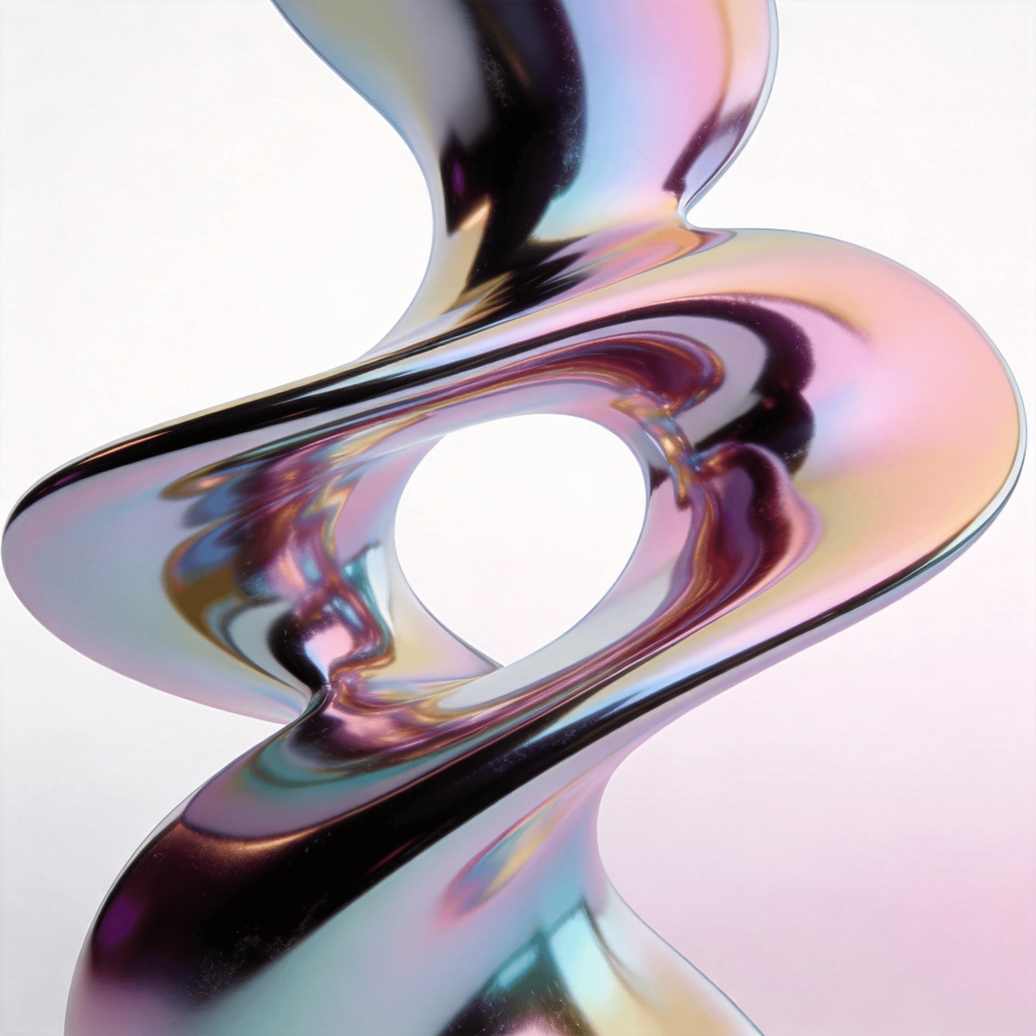 Liquid Chrome Impossible Shape Study