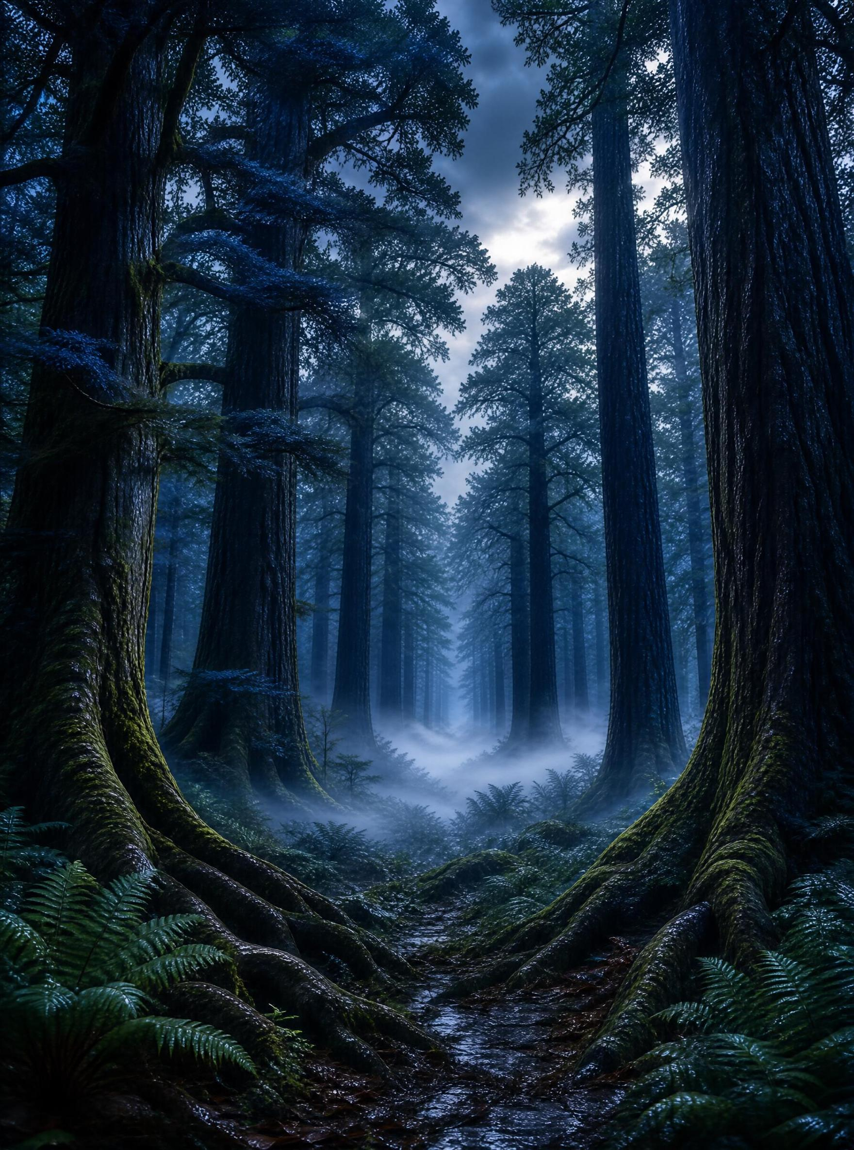Misty Enchanted Forest