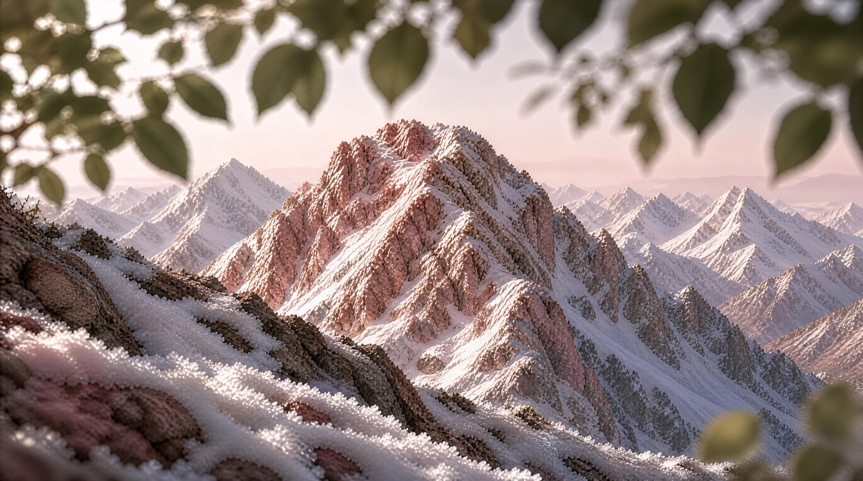 Snowy Mountain Landscape