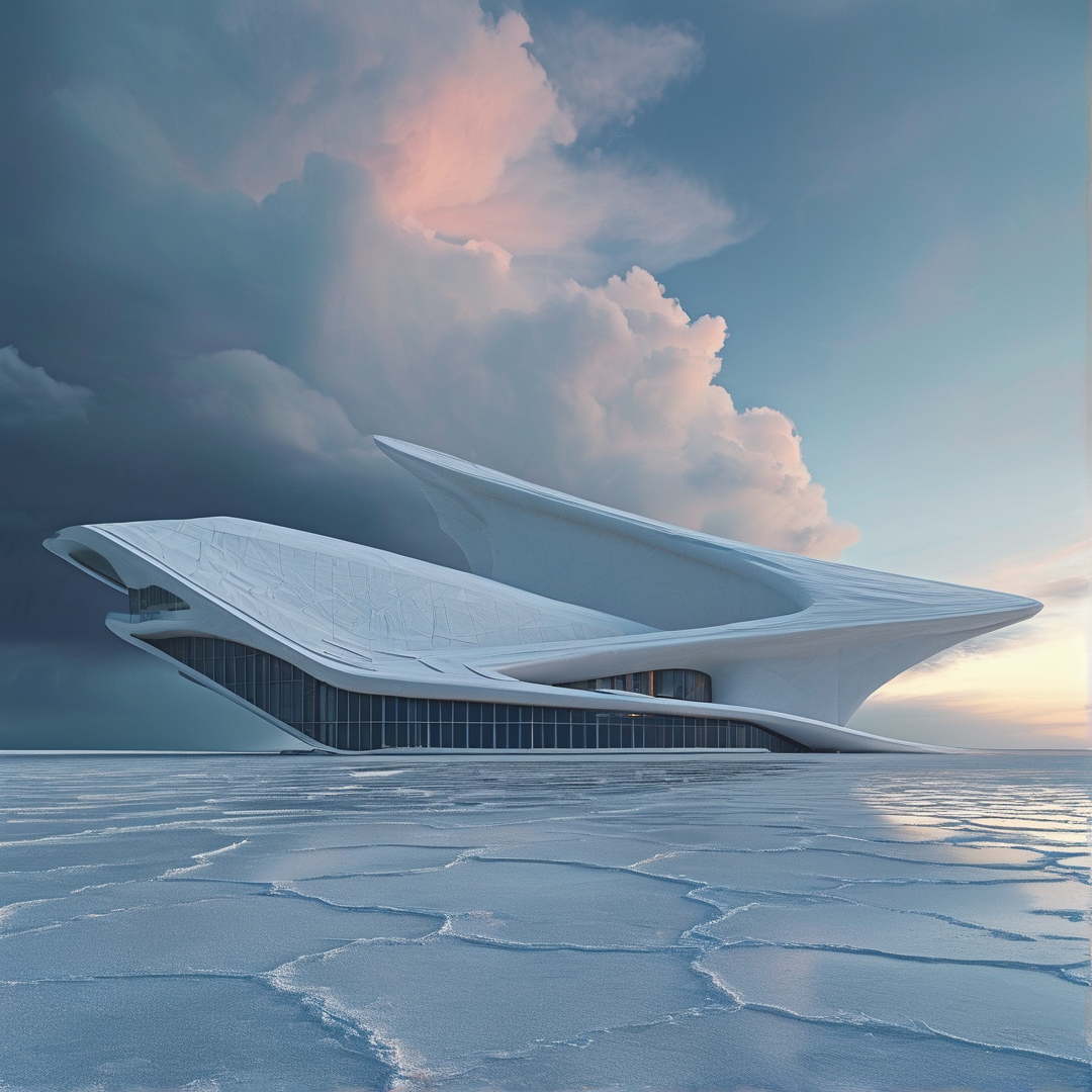 Futuristic Ice Structure