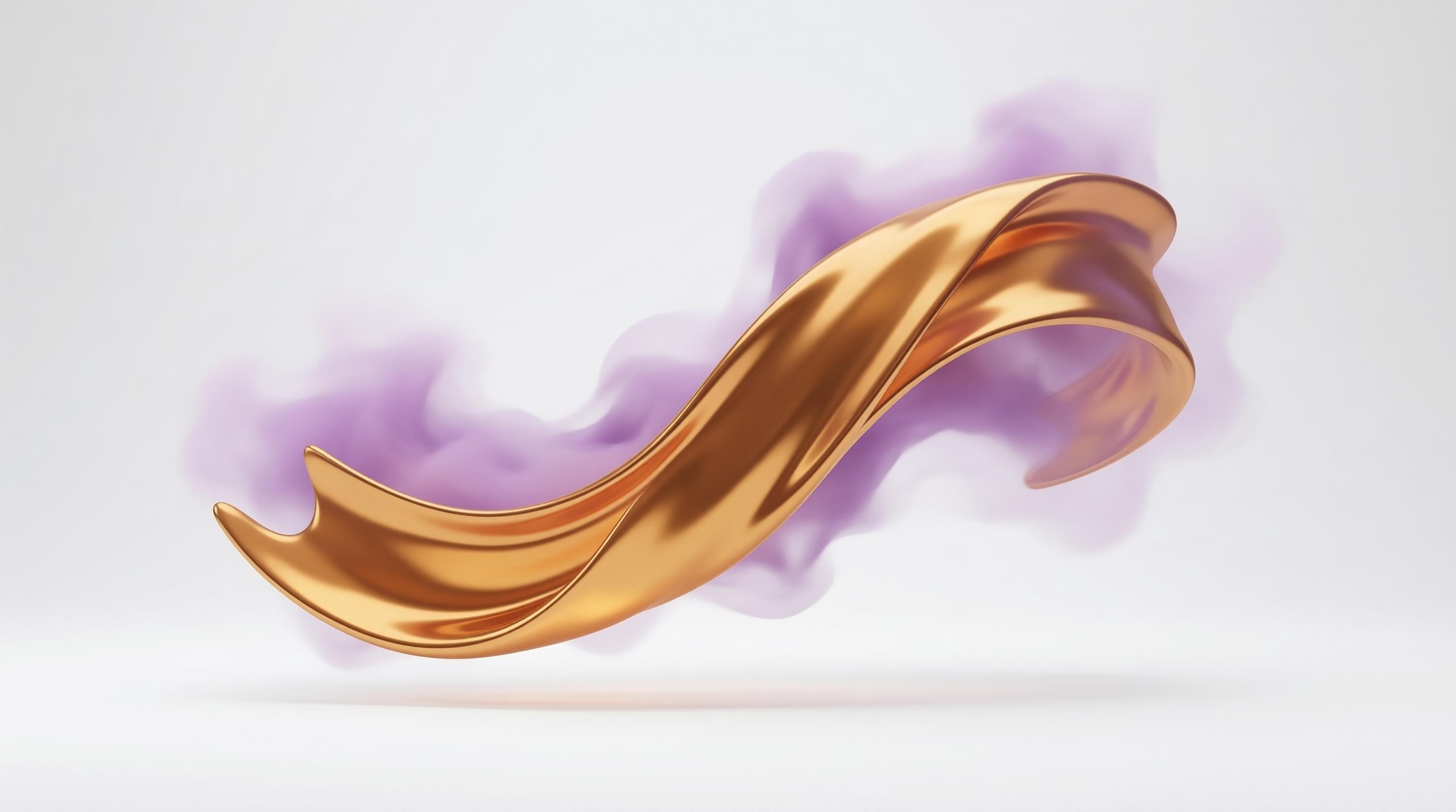 Abstract Golden Ribbon