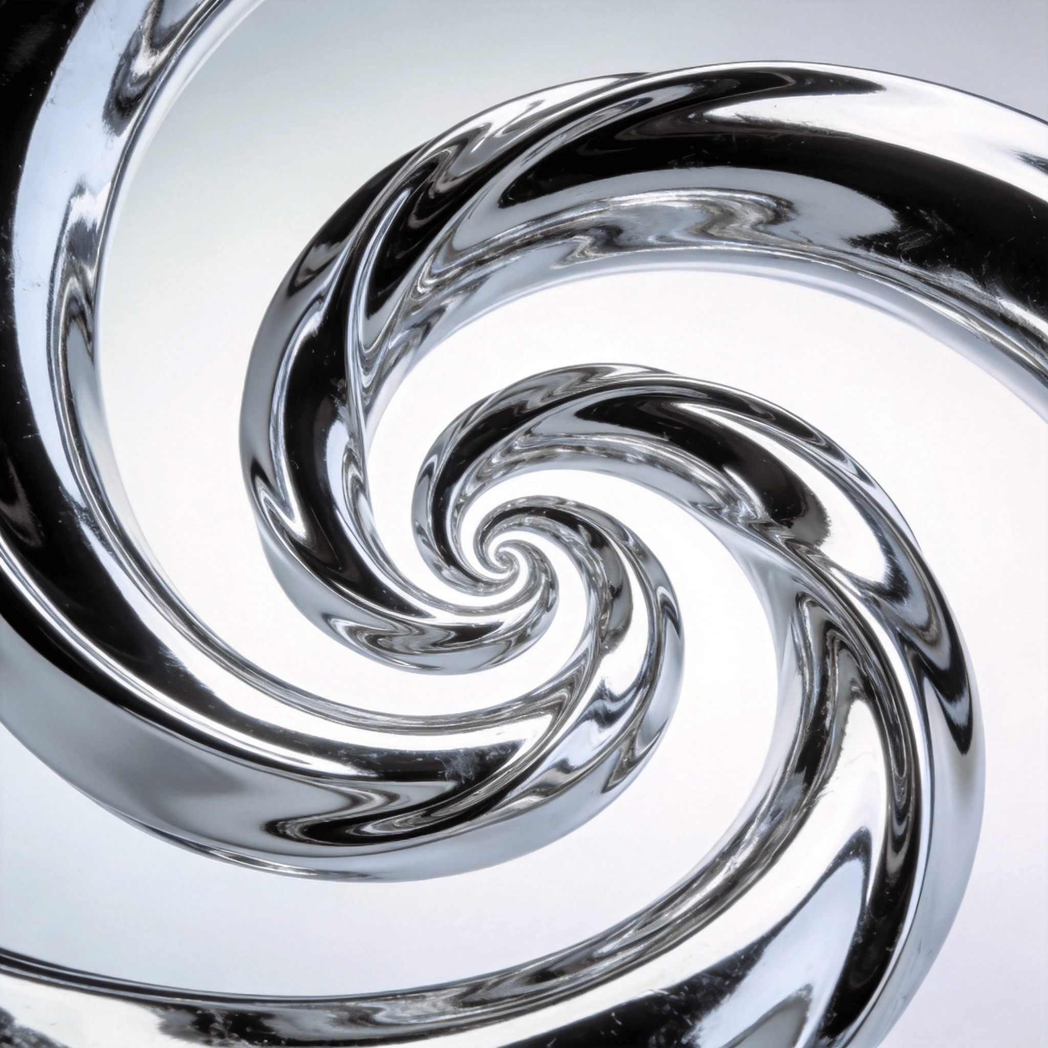 Liquid Chrome Spiral