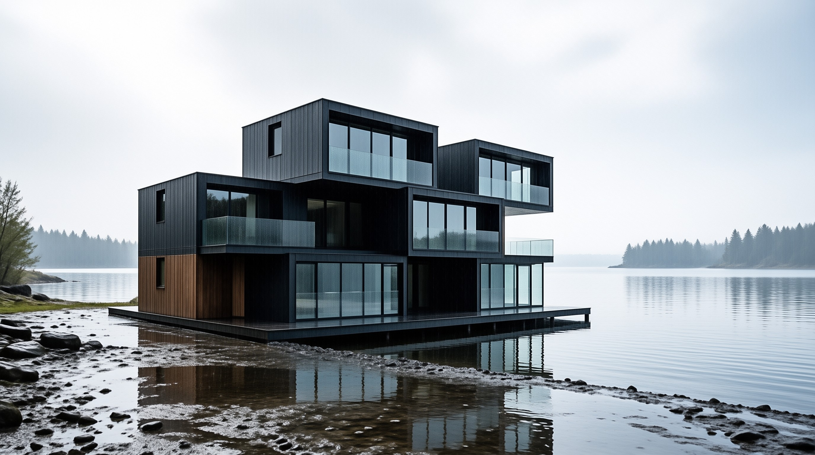 Modern Lakeside Residence