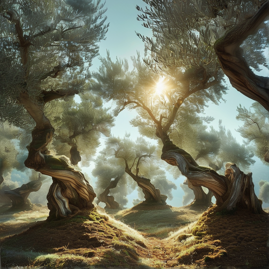 Ancient Sunlit Forest