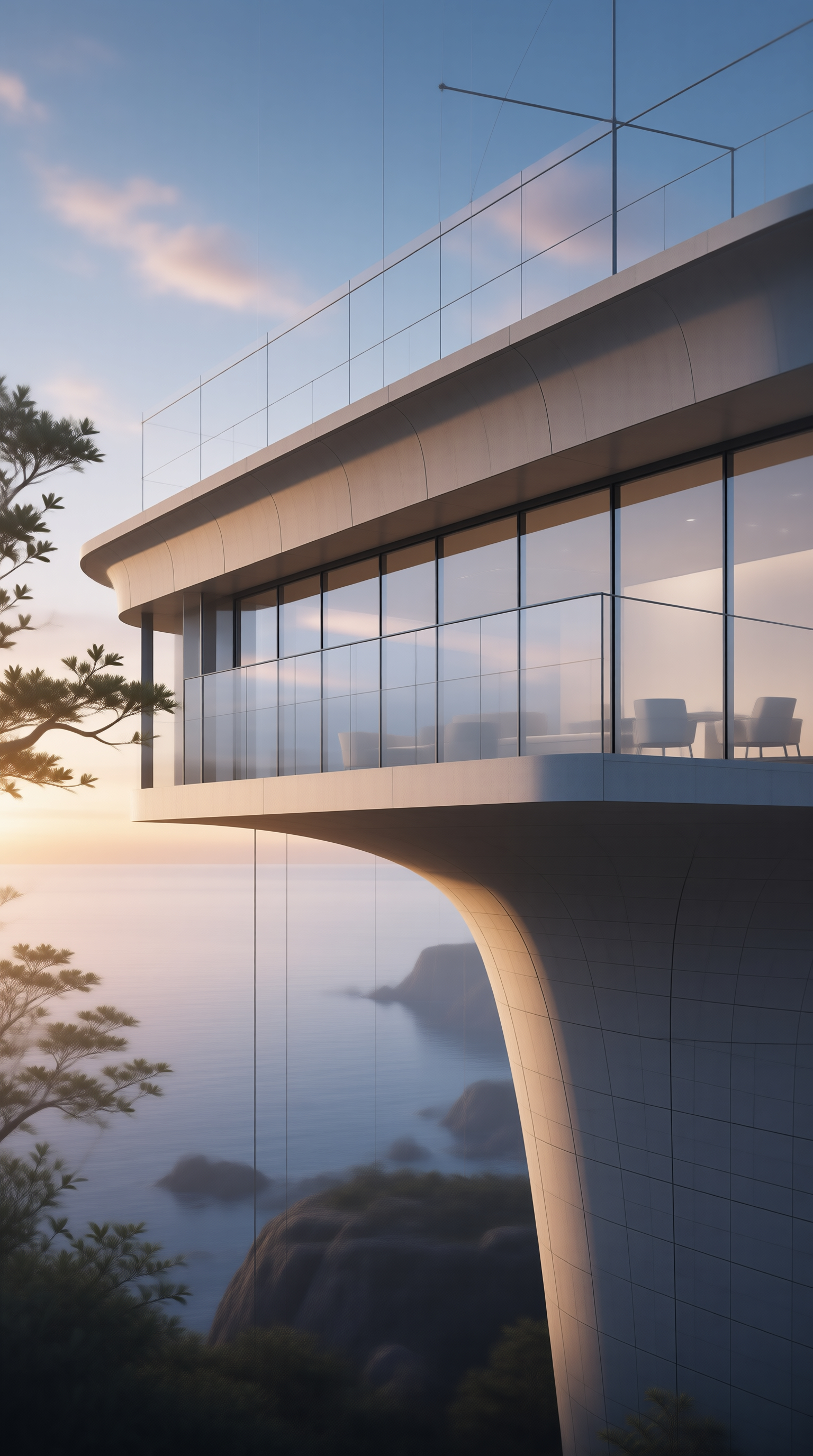 Futuristic Seafront Residence