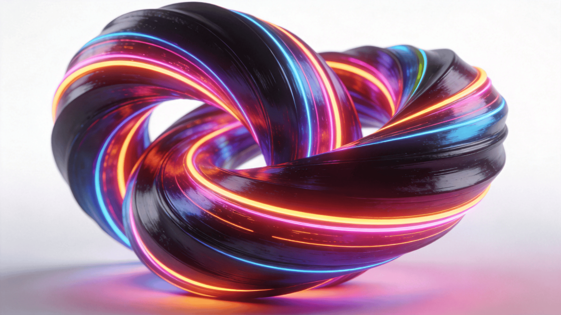 Twisted torus — Neon-lit Study