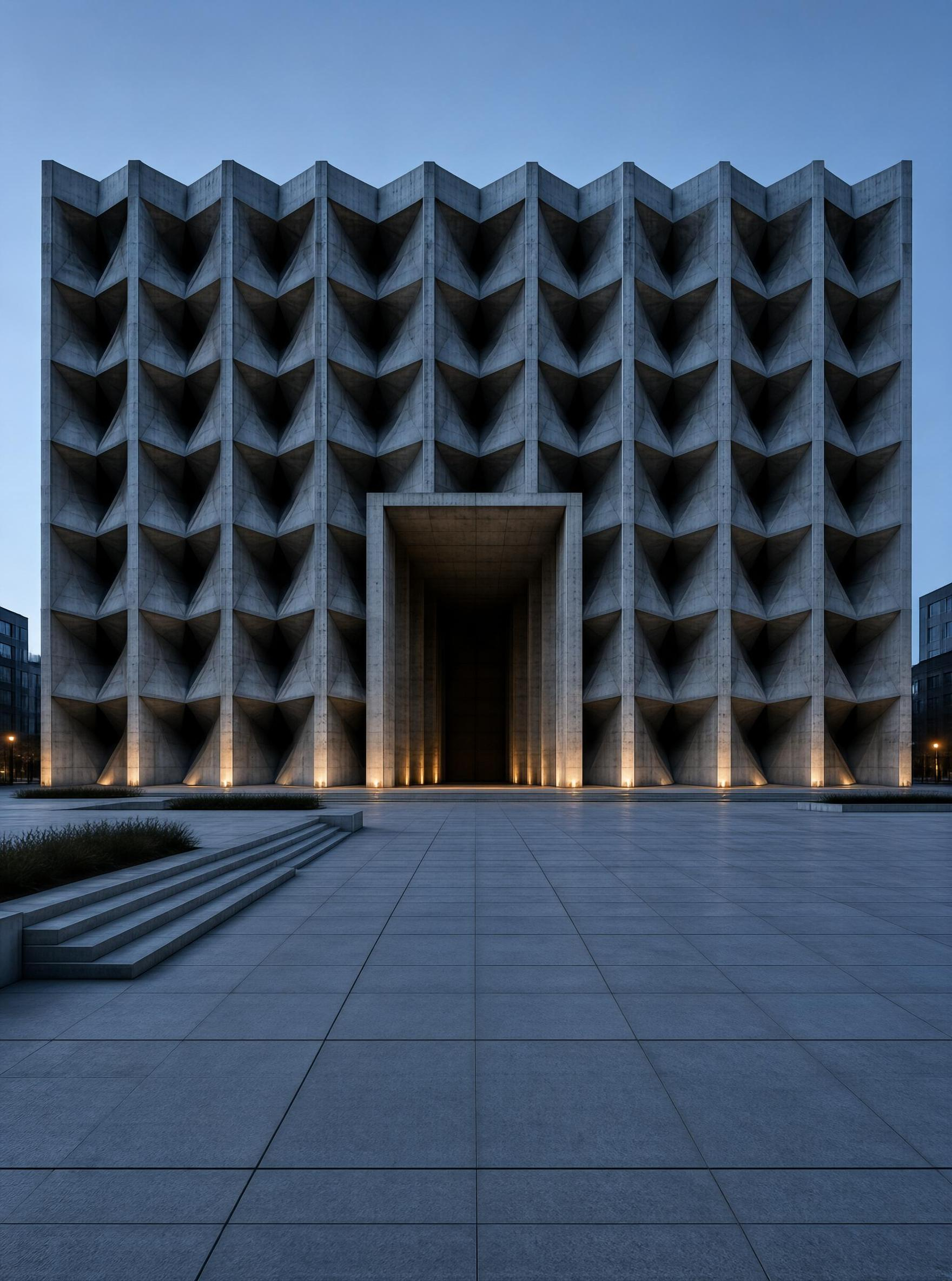 Concrete Geometric Building