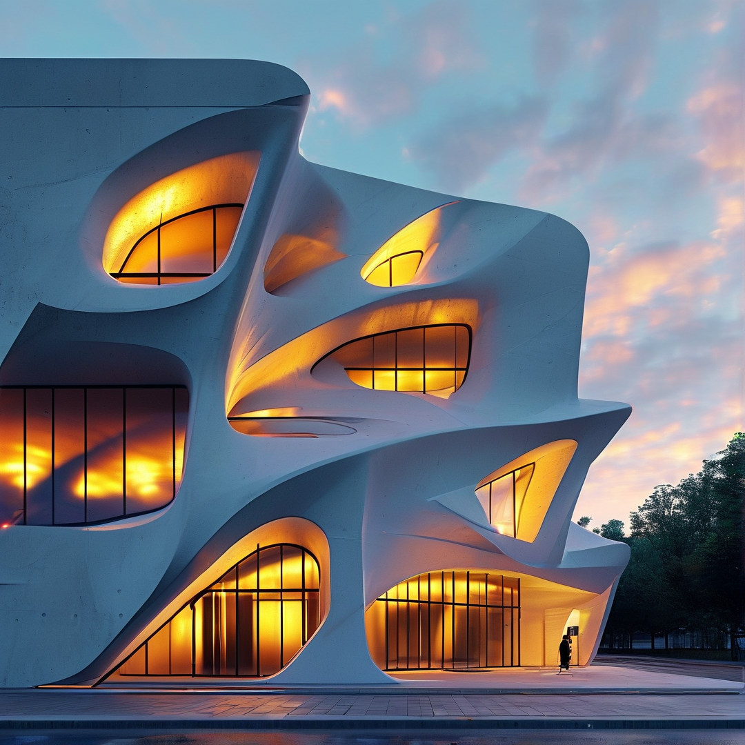 Futuristic Curved Building