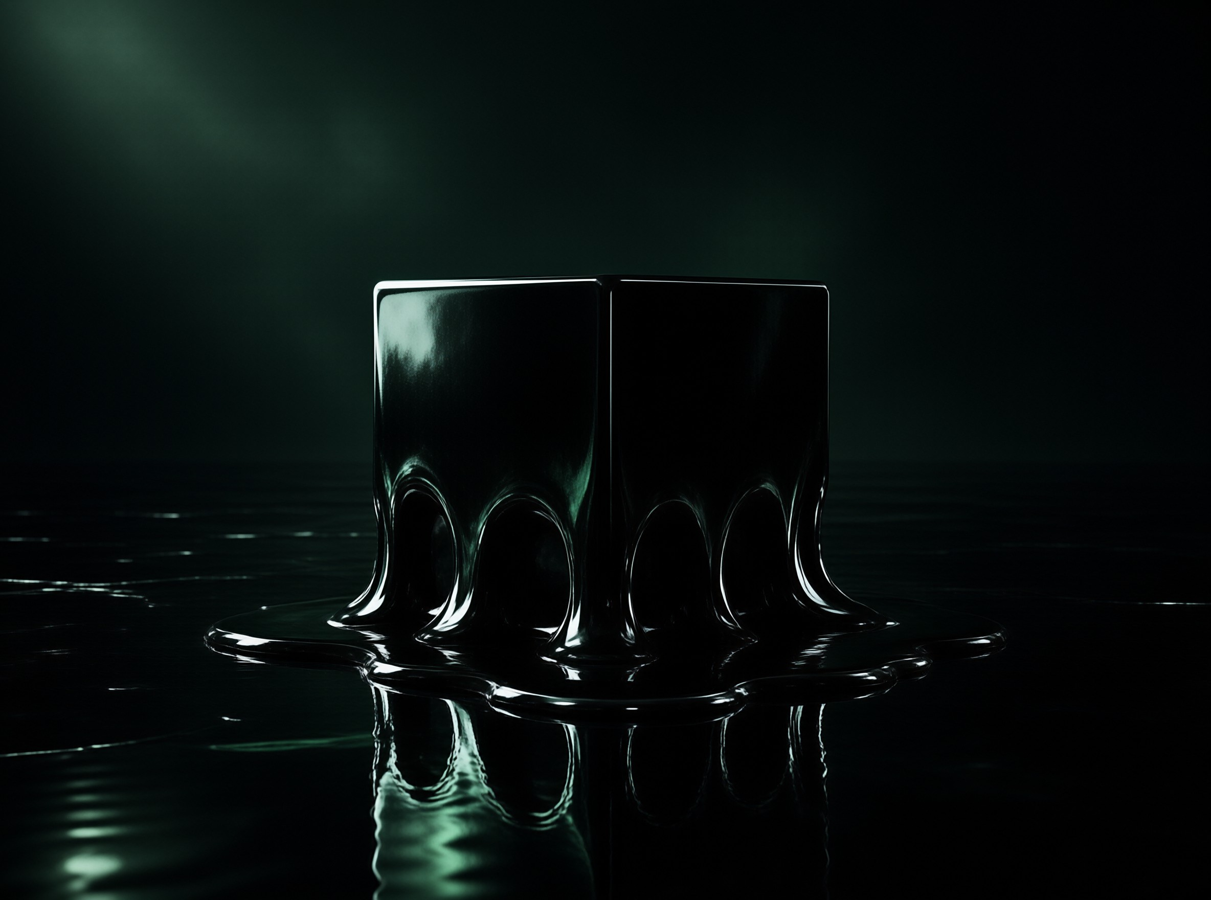 Molten Cube Reflection