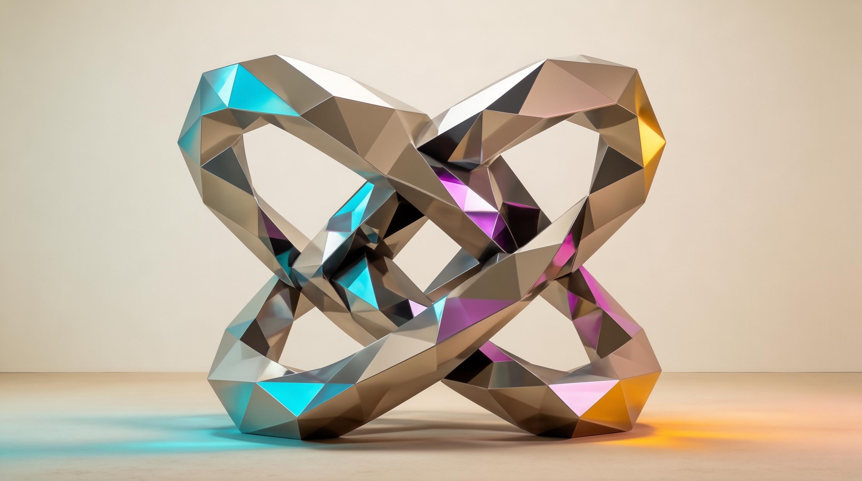 Geometric Metal Sculpture