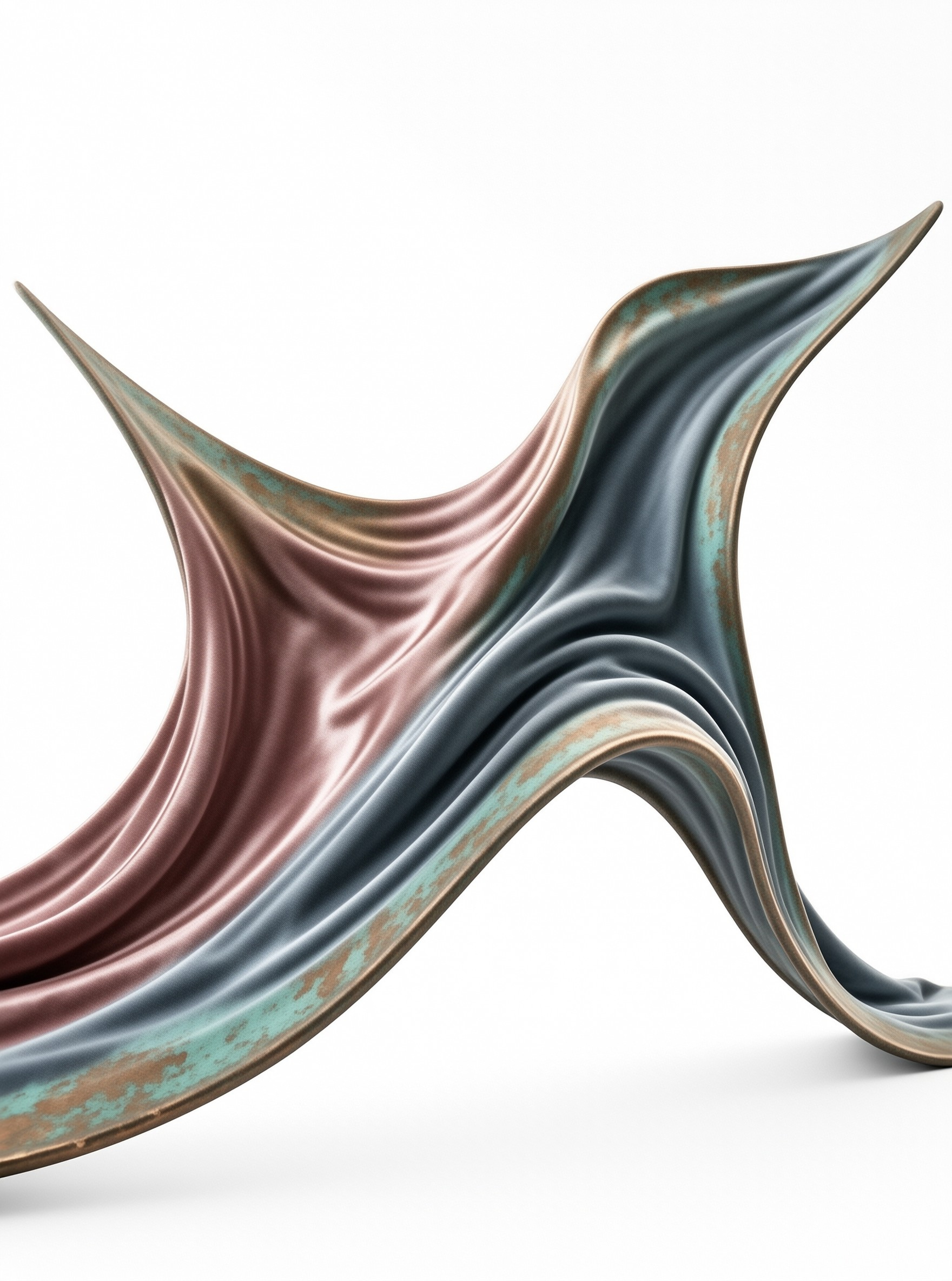 Flowing Metallic Sculpture