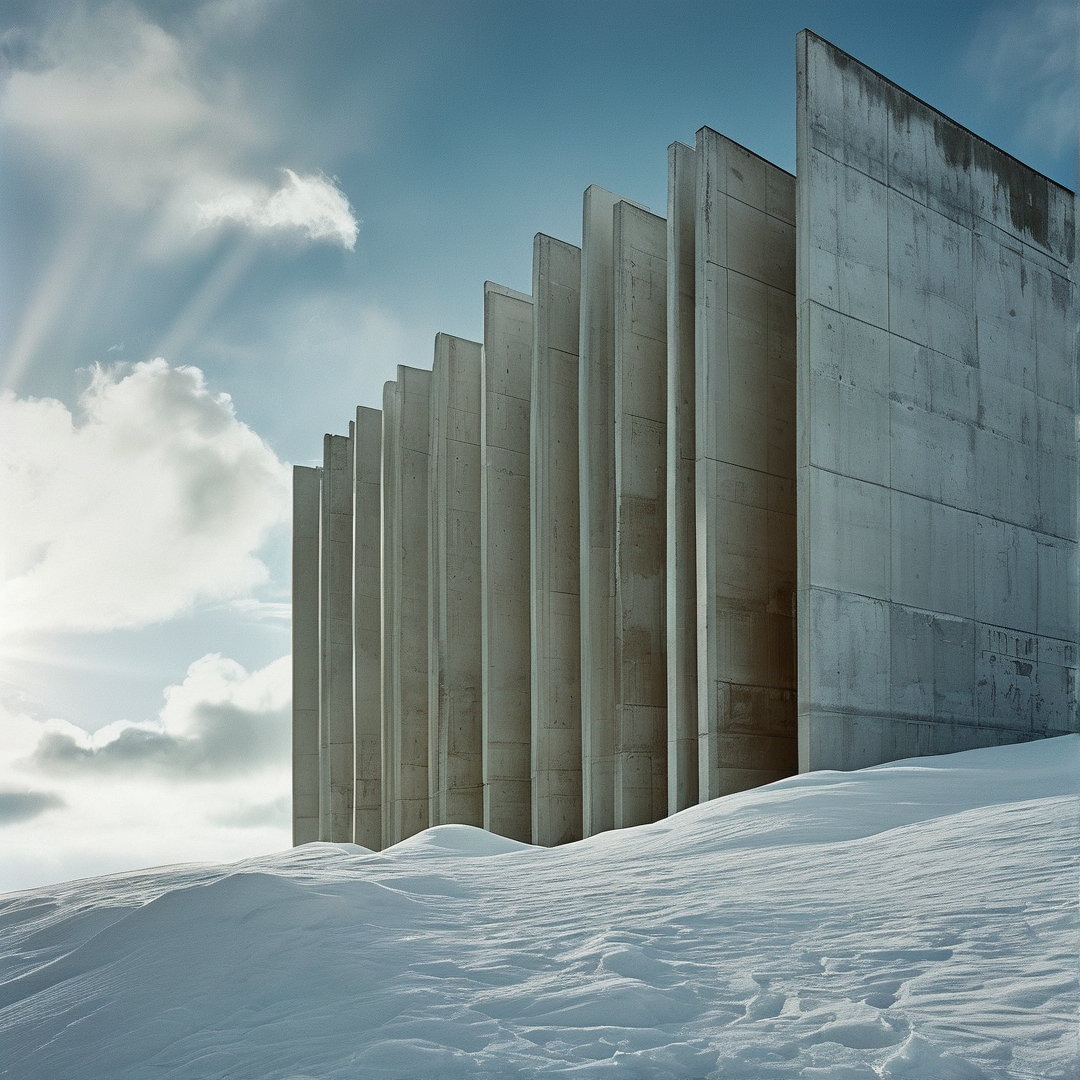 Concrete Slabs in Snow