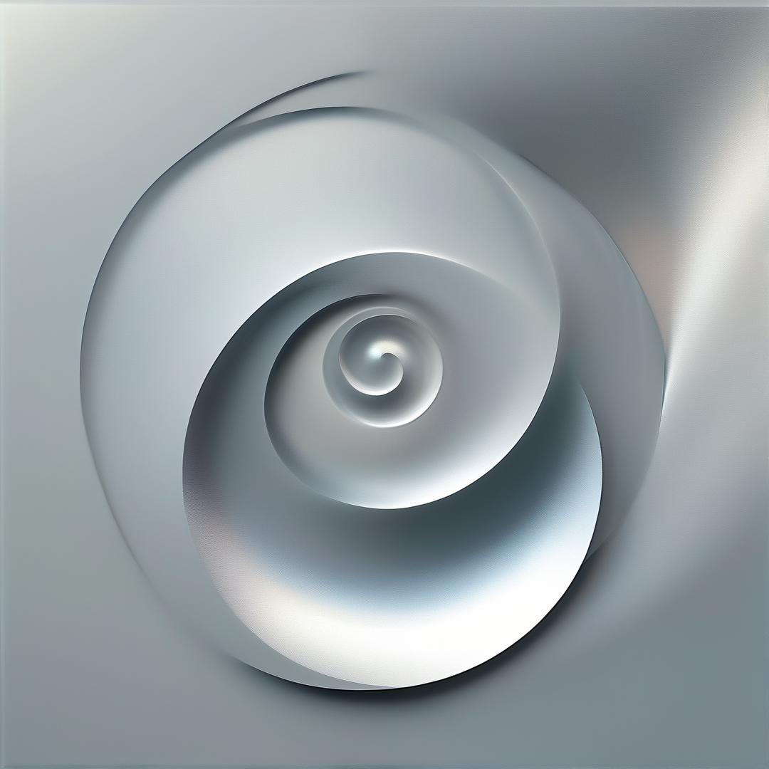 Smooth Silver Spiral Core