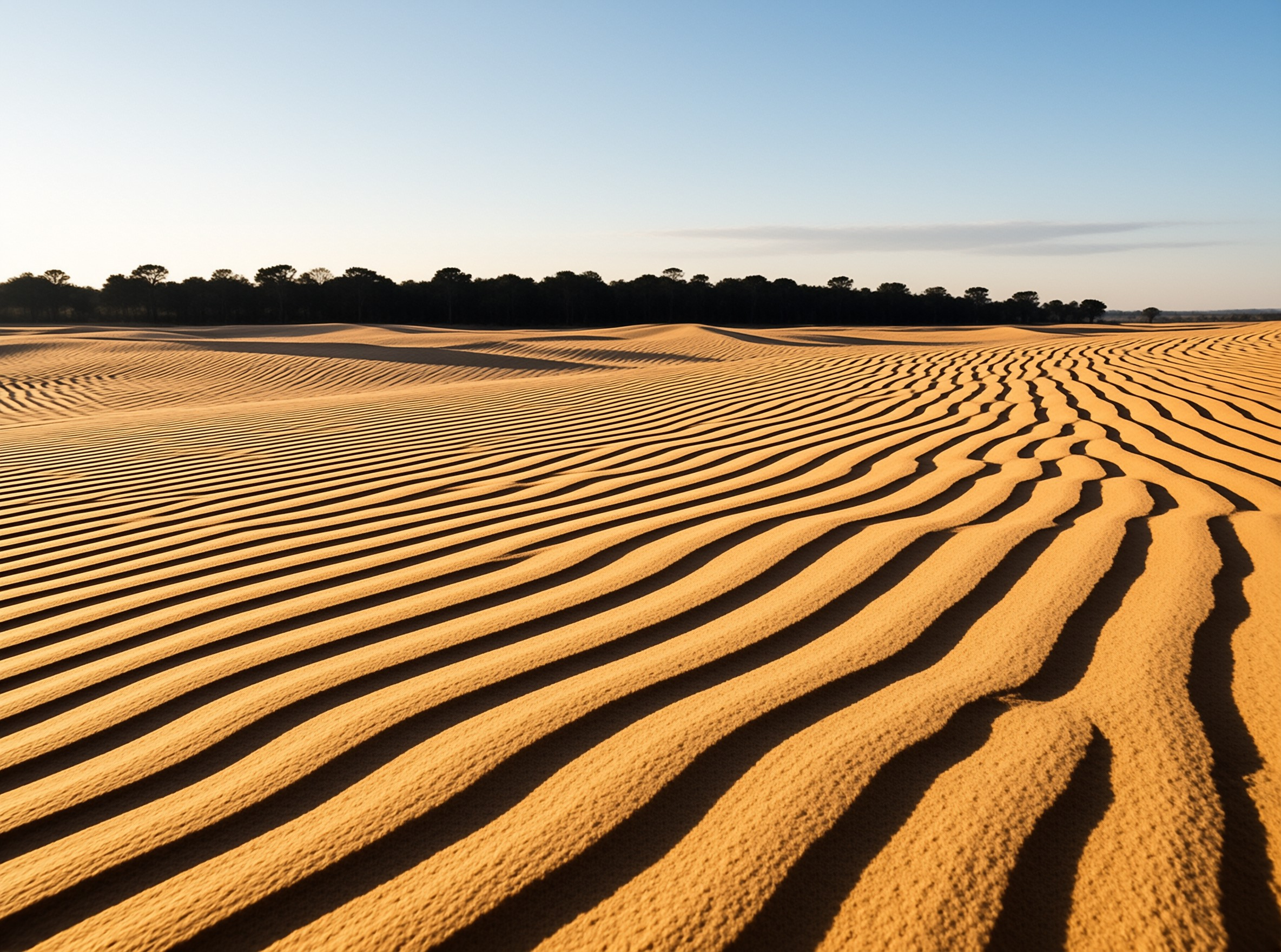 Golden Desert Dunes