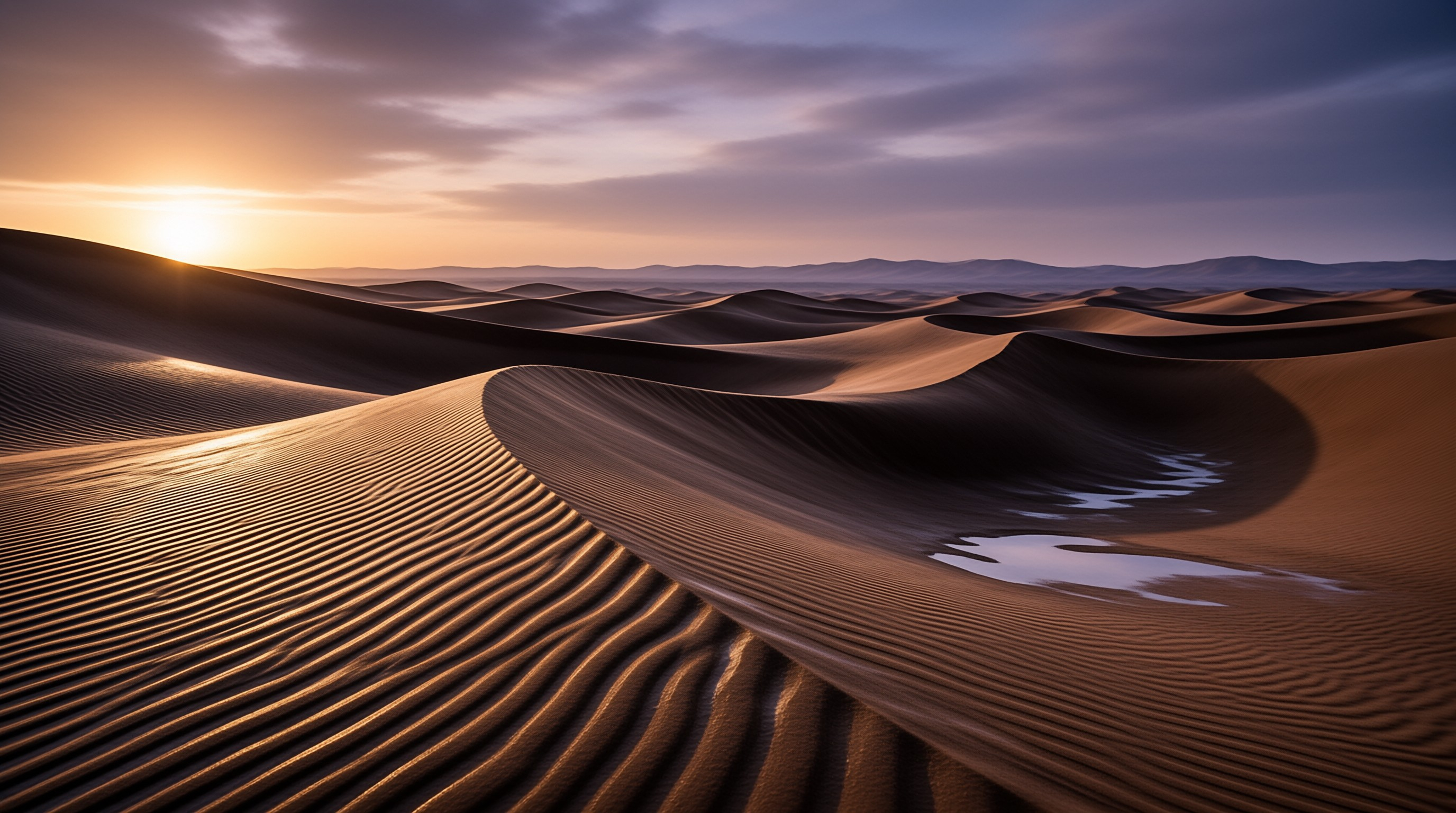 Desert Dunes at Golden Hour
