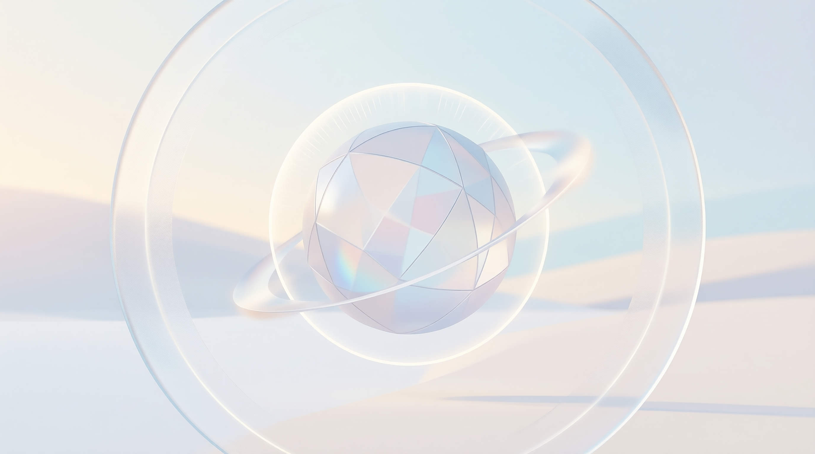 Abstract Crystal Sphere