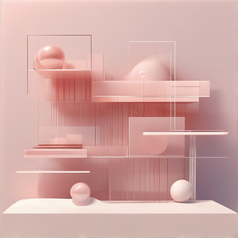 Pastel Geometric Abstraction