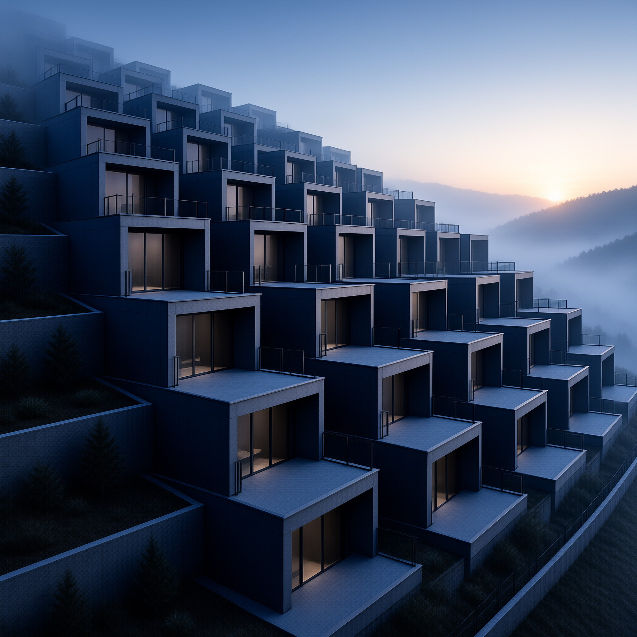 Modern Stepped Architecture