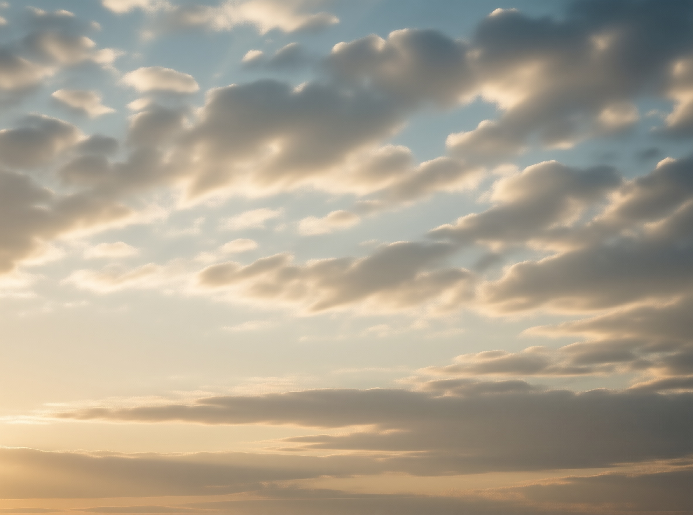 Sunset Sky with Soft Clouds