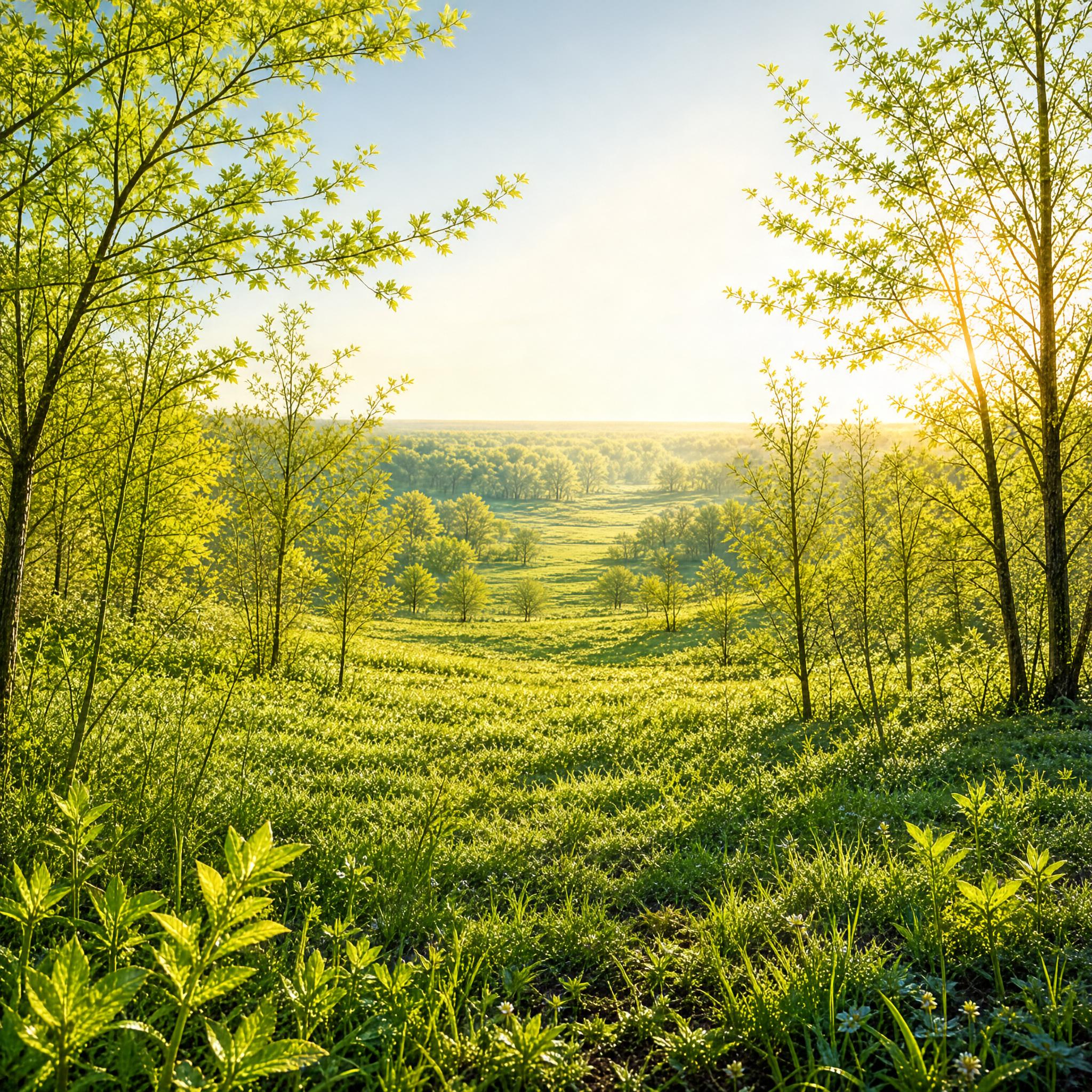 Sunny Green Landscape