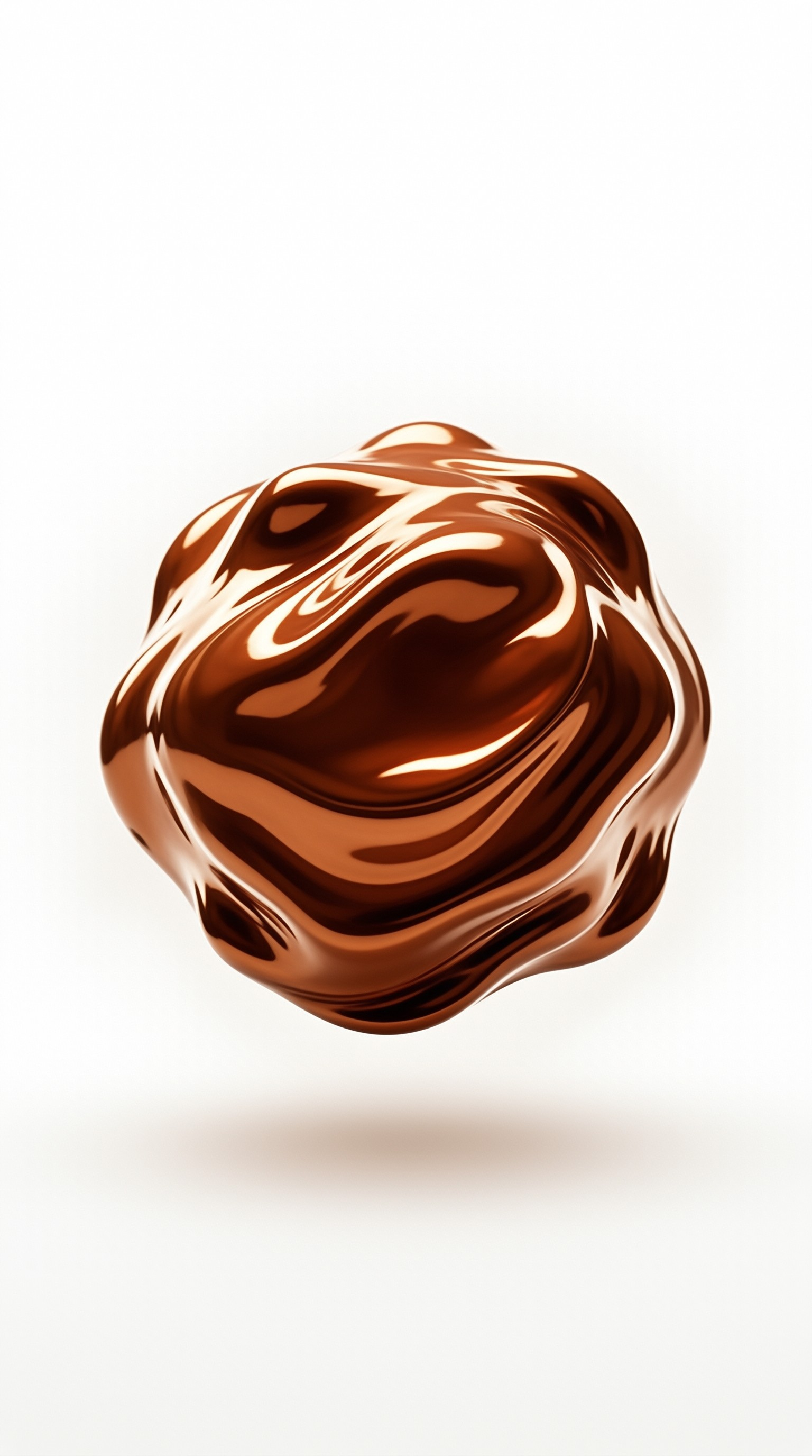 Glossy Molten Chocolate Blob