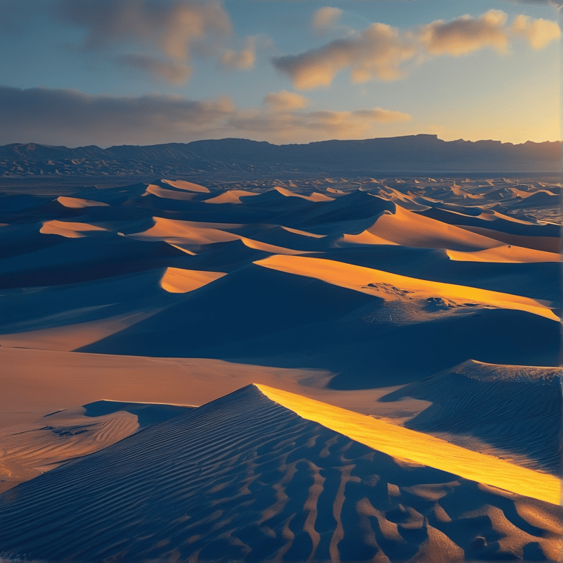 Desert Dunes at Golden Hour