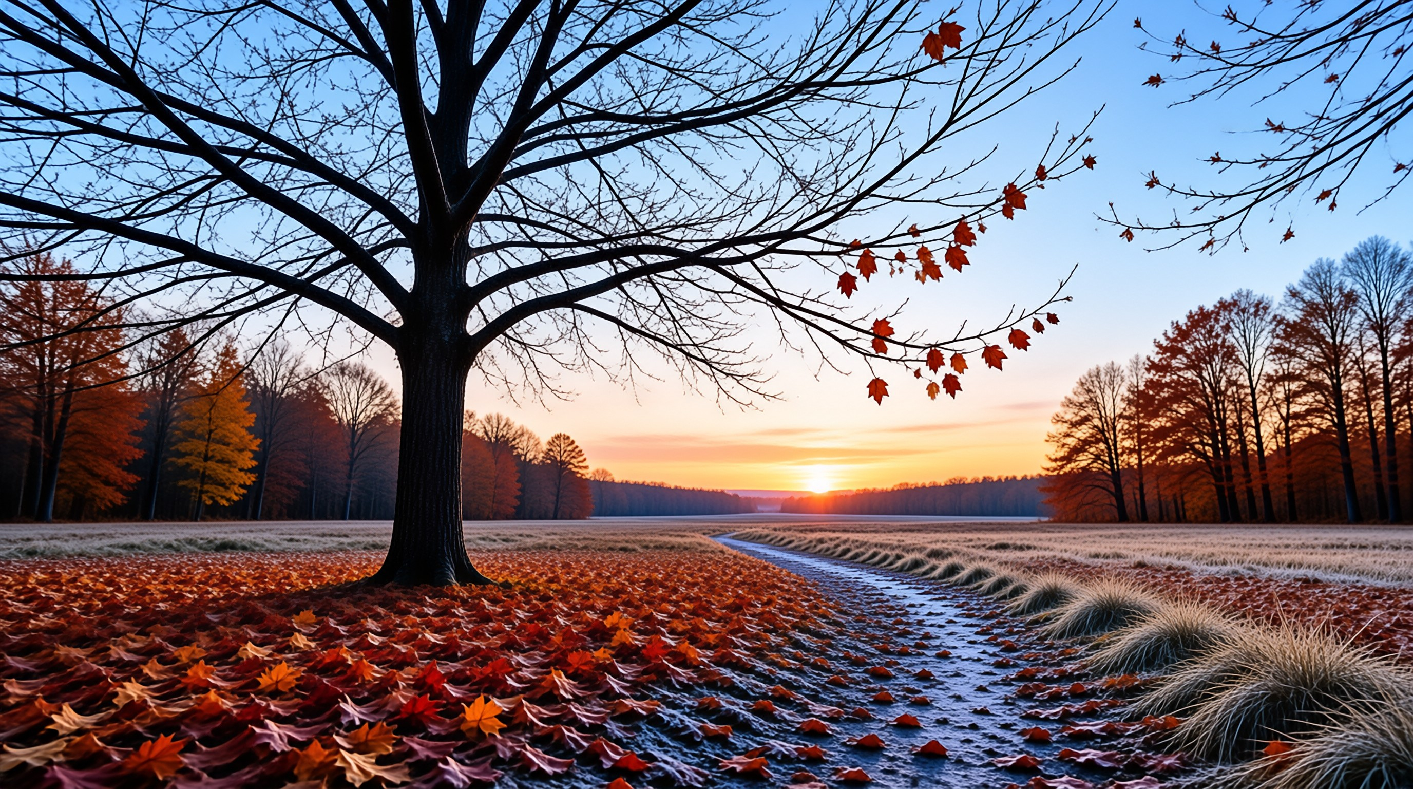 Autumn Field Sunrise