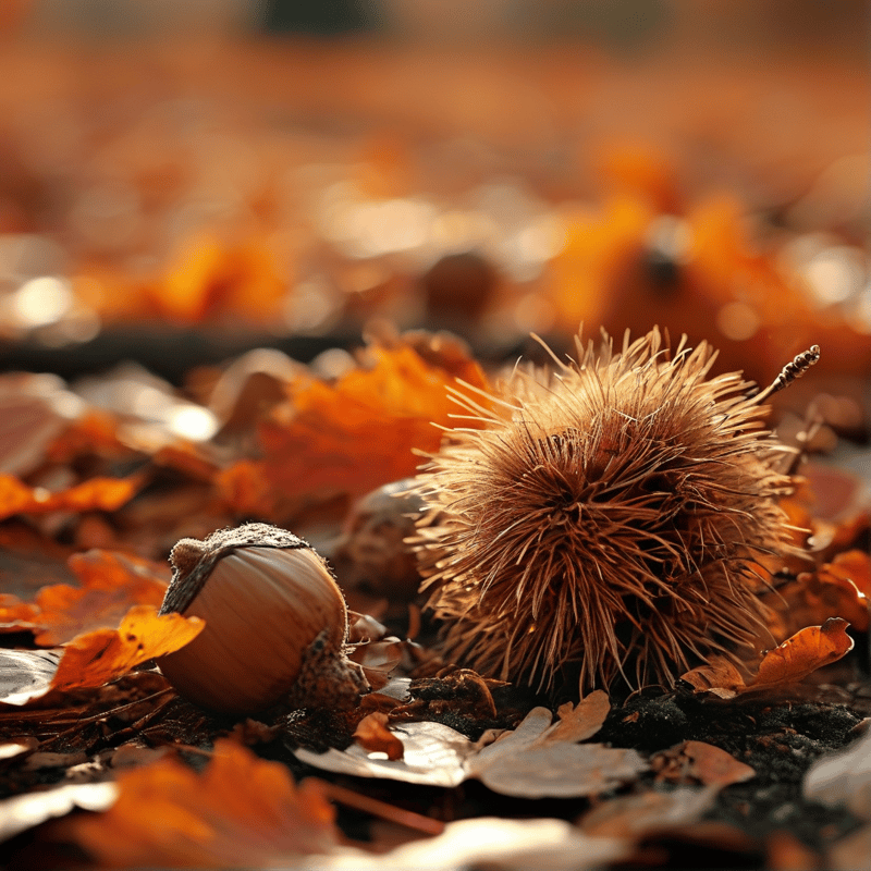 Autumn Forest Floor Closeup