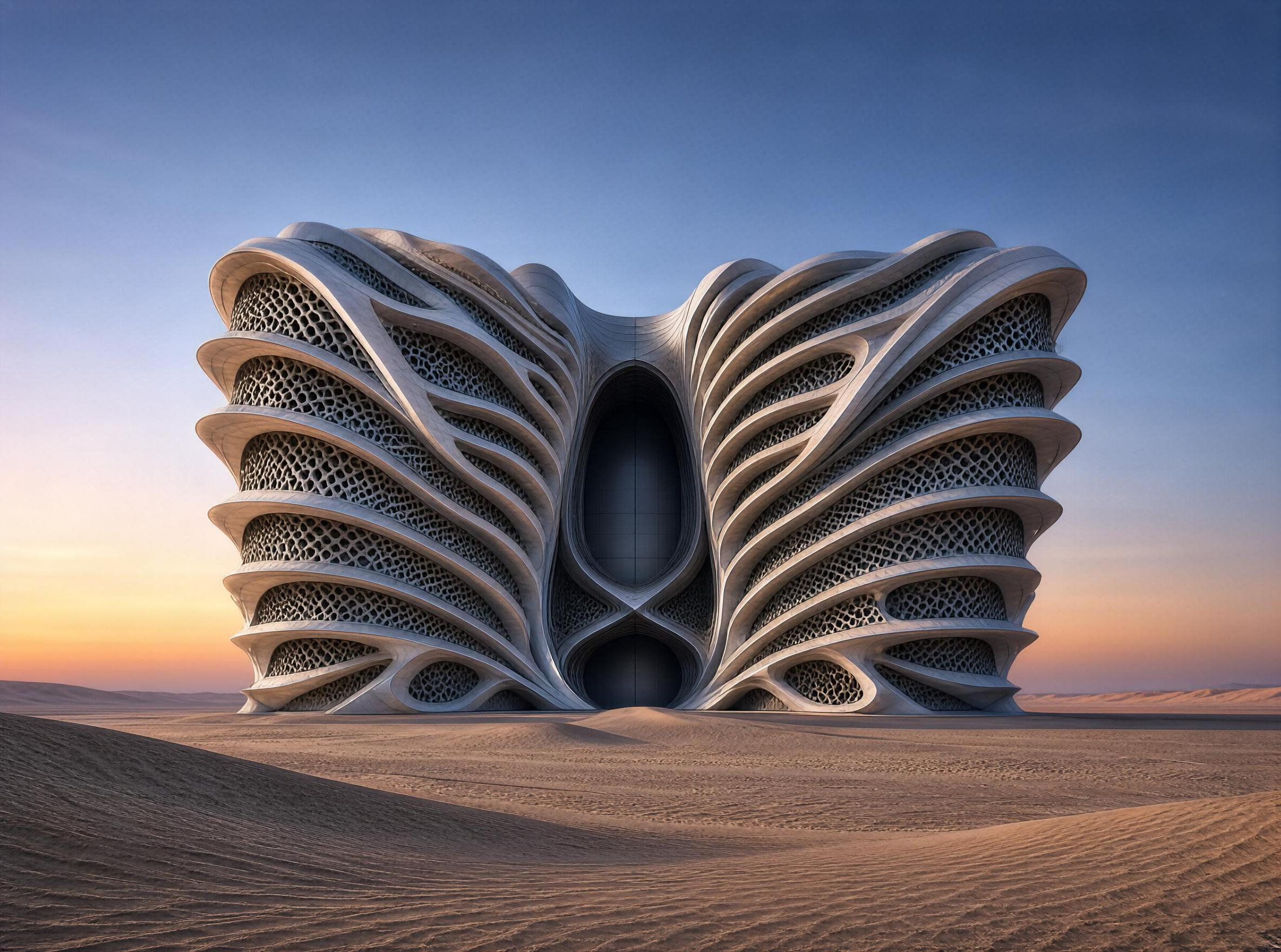 Futuristic Desert Building