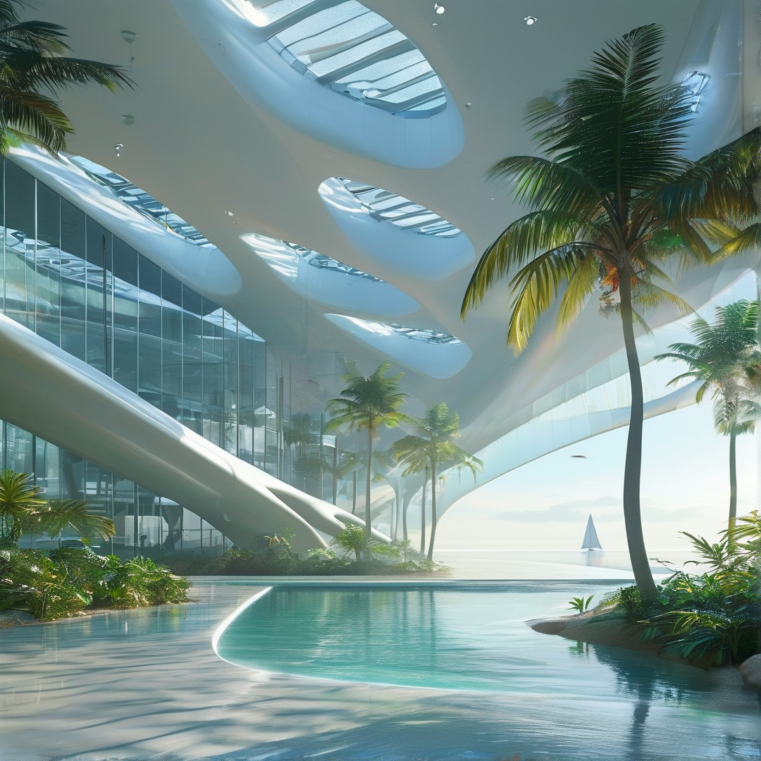 Futuristic Tropical Atrium