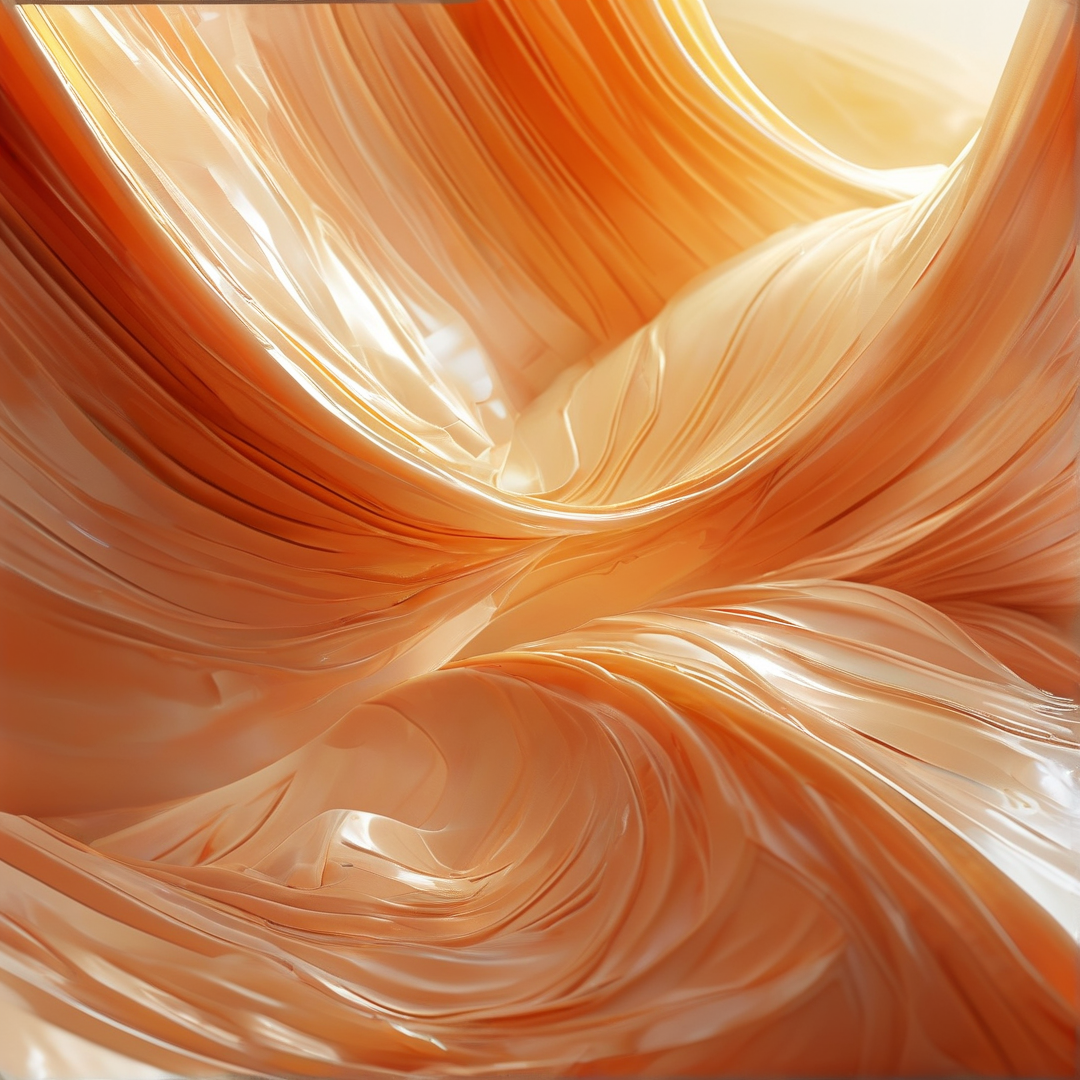 Glossy Orange Waves