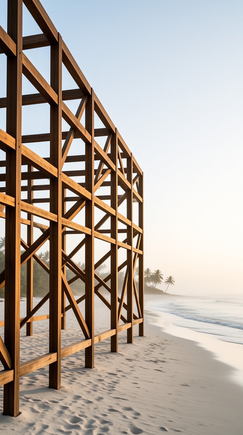 Wooden Frame Beach