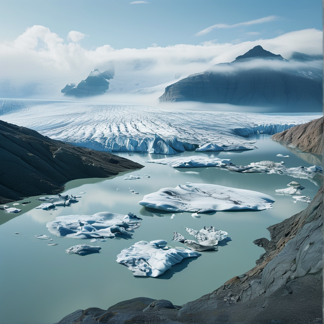 Glacial Fjord Landscape