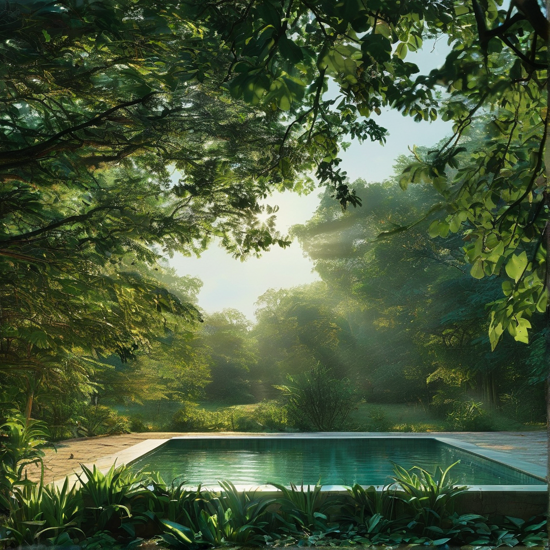 Serene Forest Pool