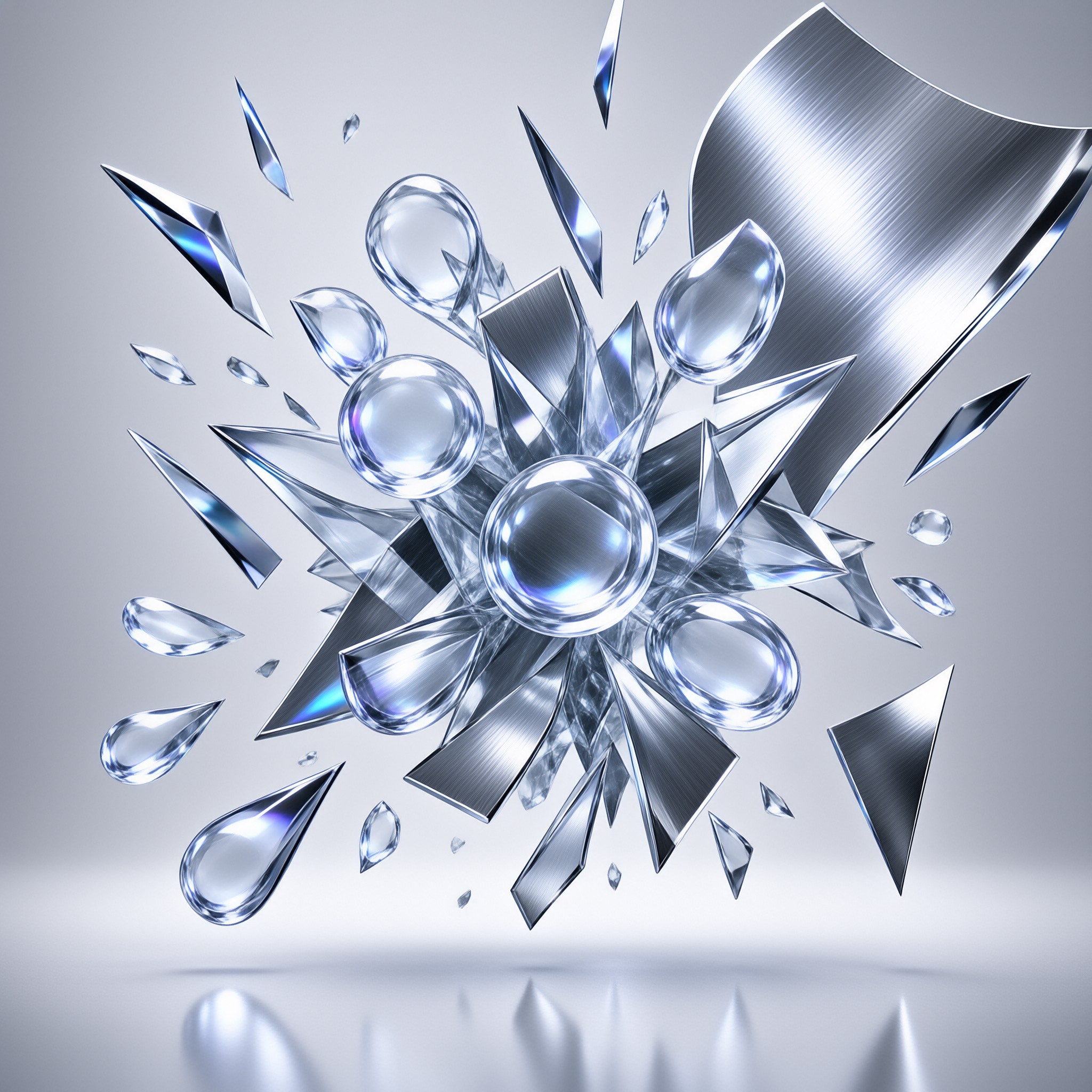 Glass Explosion Abstract
