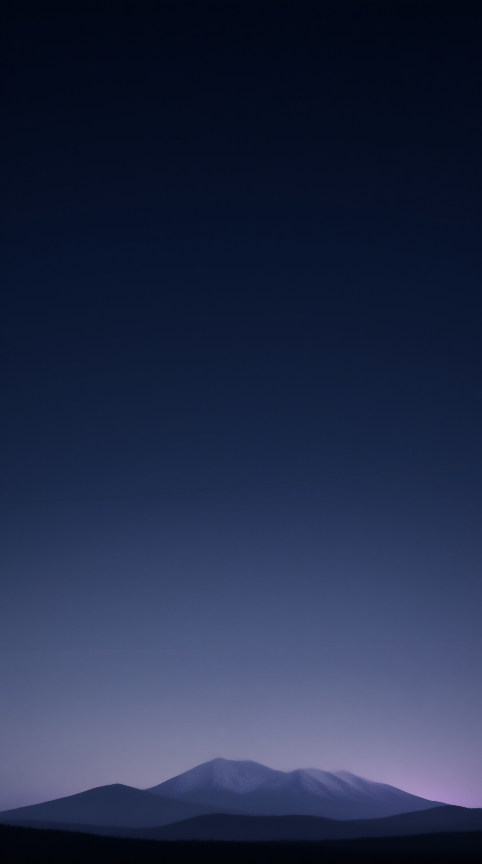Twilight Mountain Silhouette