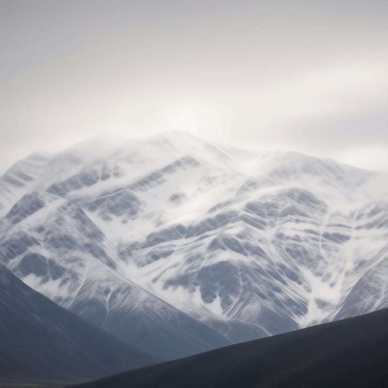 Misty Alpine Peaks