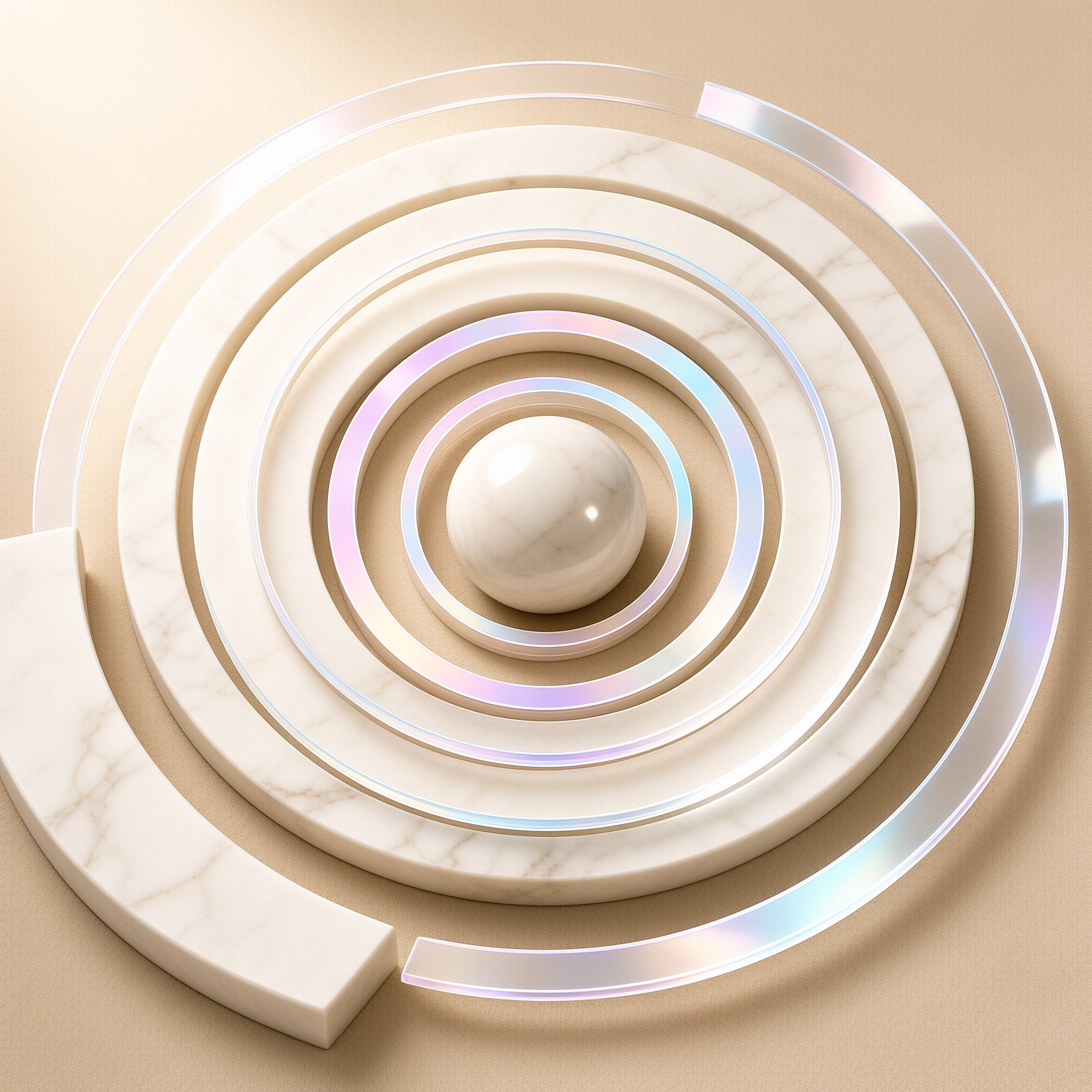 Concentric Marble Rings