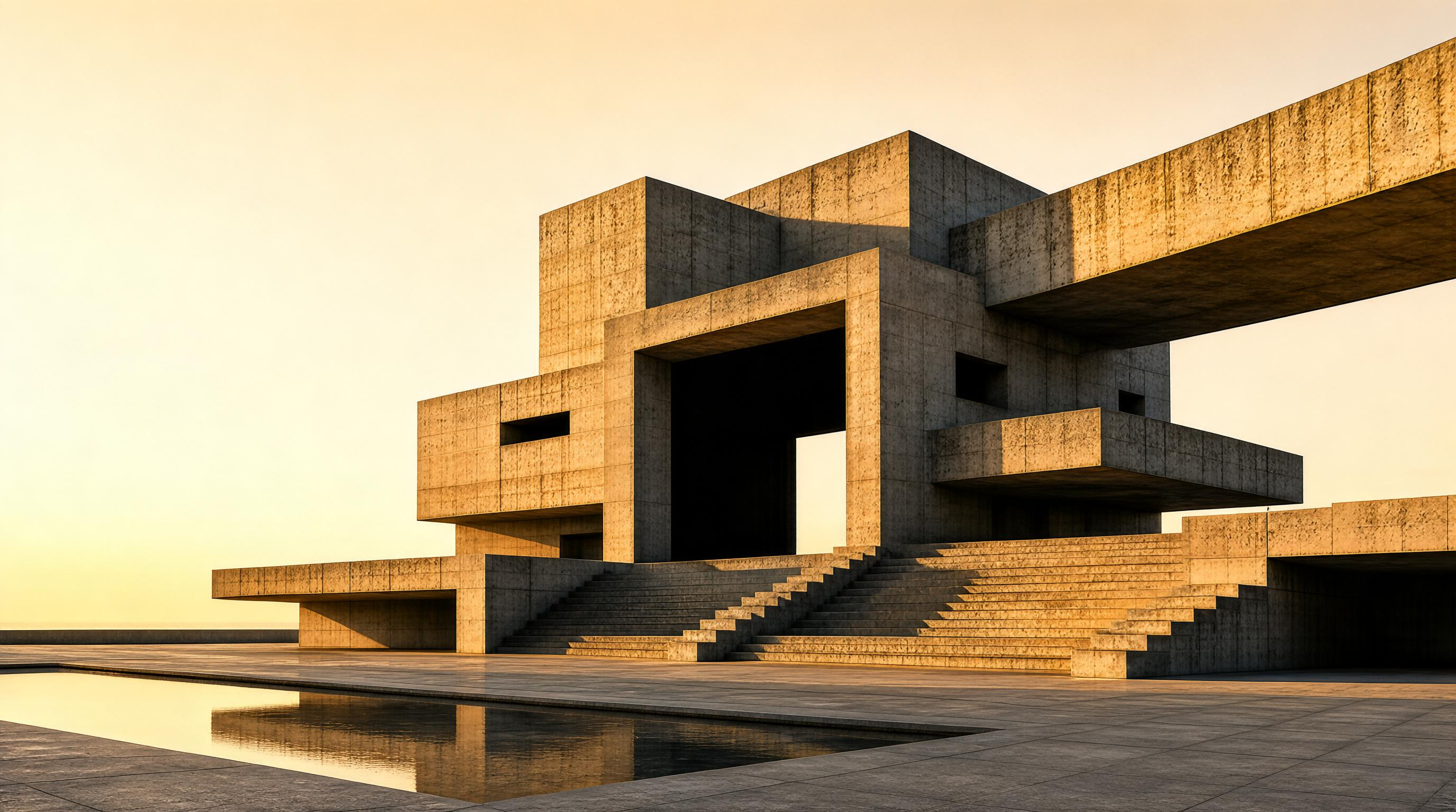 Brutalist Concrete Structure
