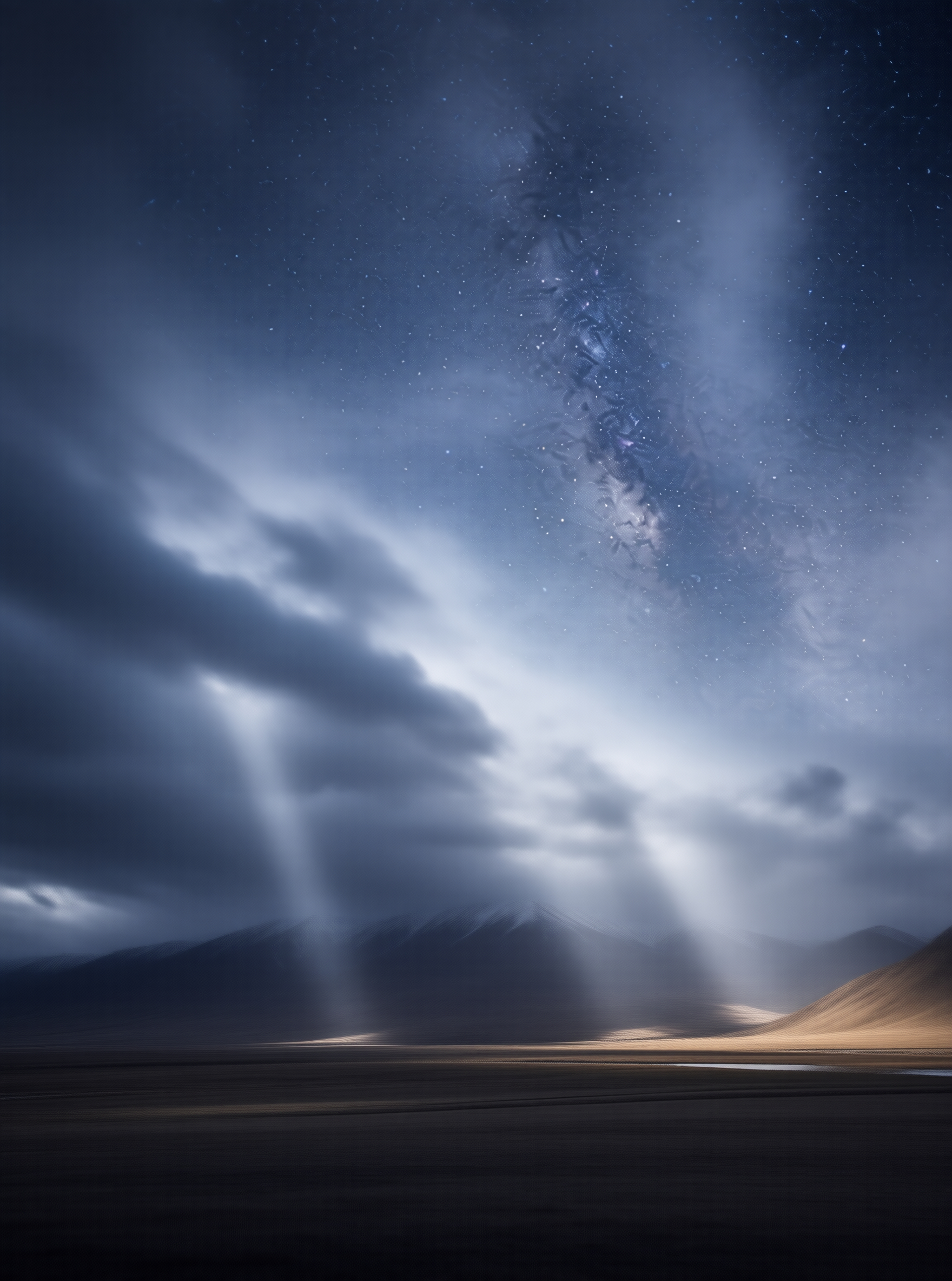 Celestial Night Over Desert
