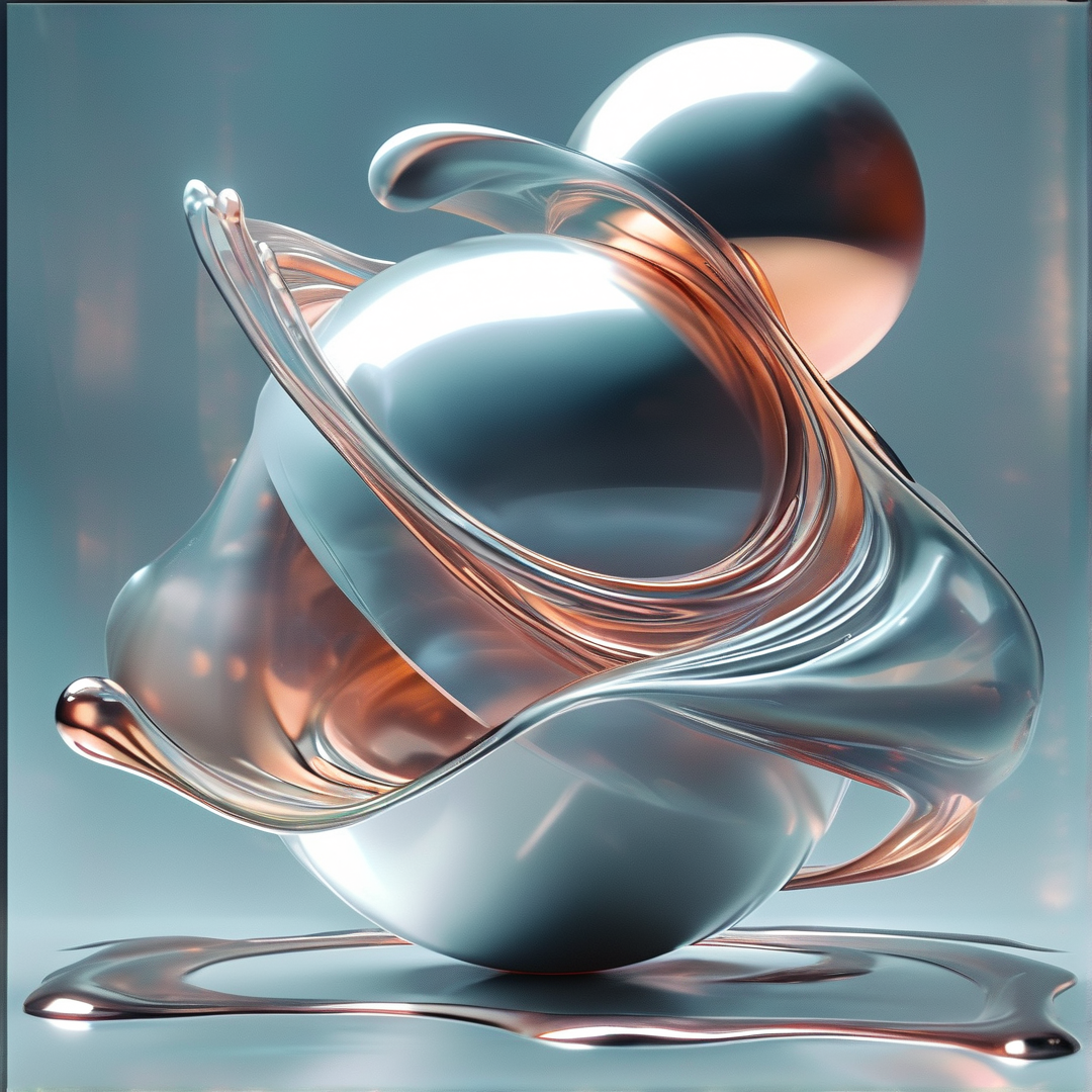 Abstract Metallic Sculpture