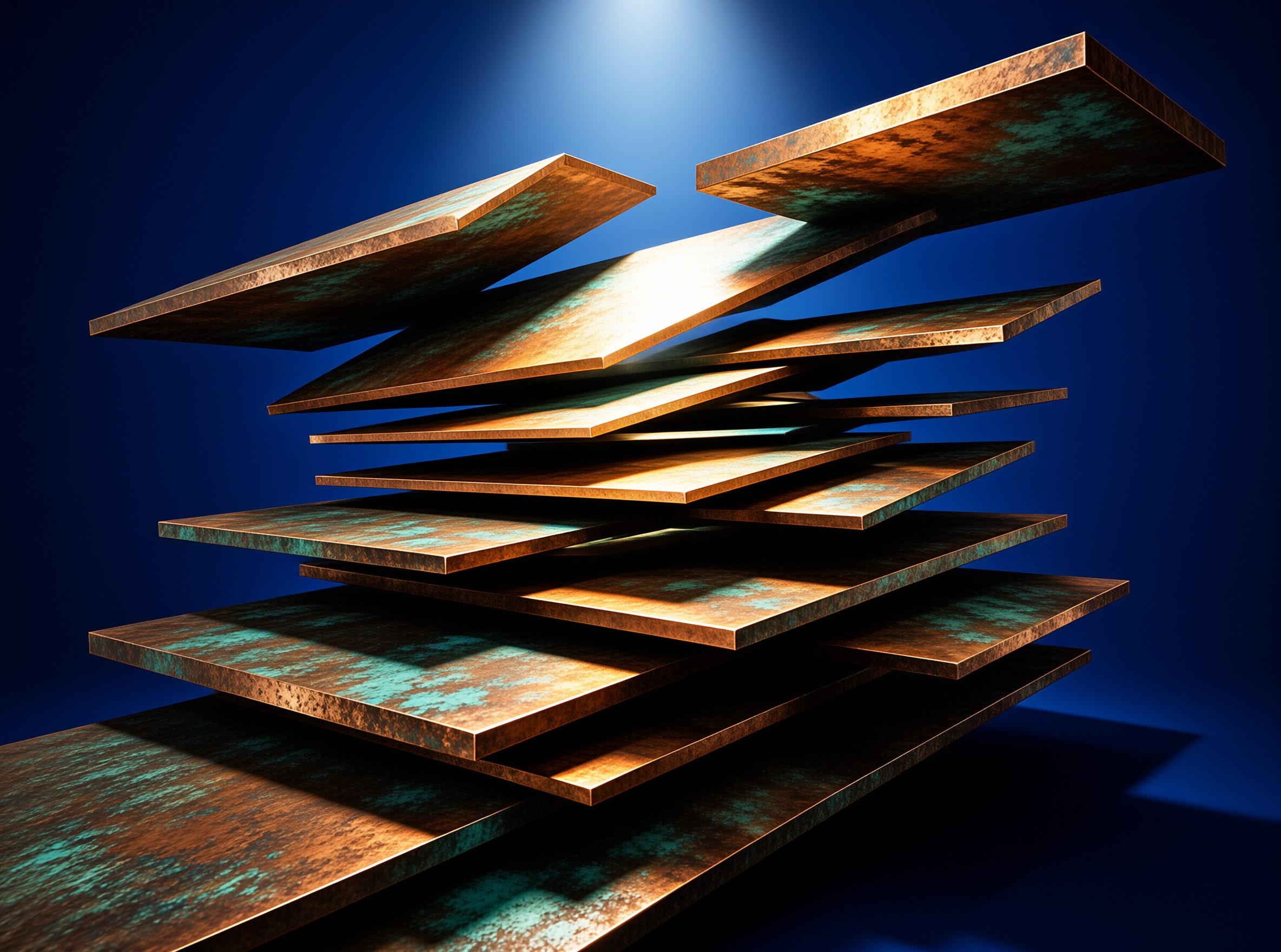 Floating Copper Plates