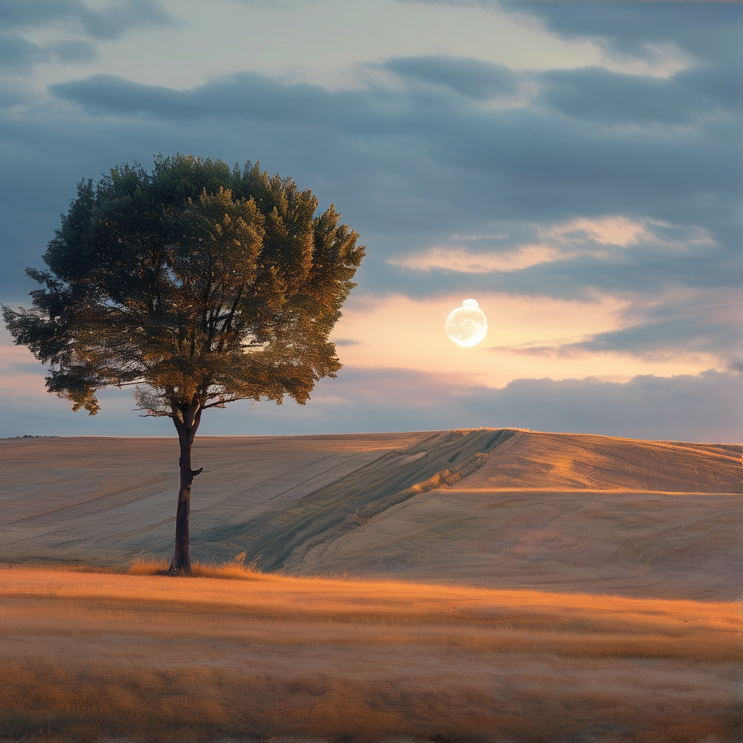 Lone Tree in Golden Hills