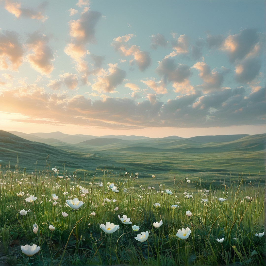Peaceful Landscape at Dawn