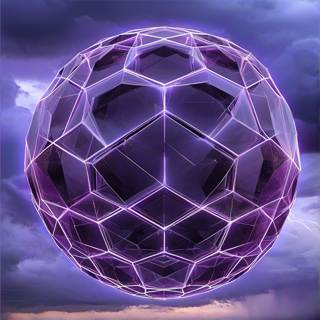 Glowing Geodesic Sphere
