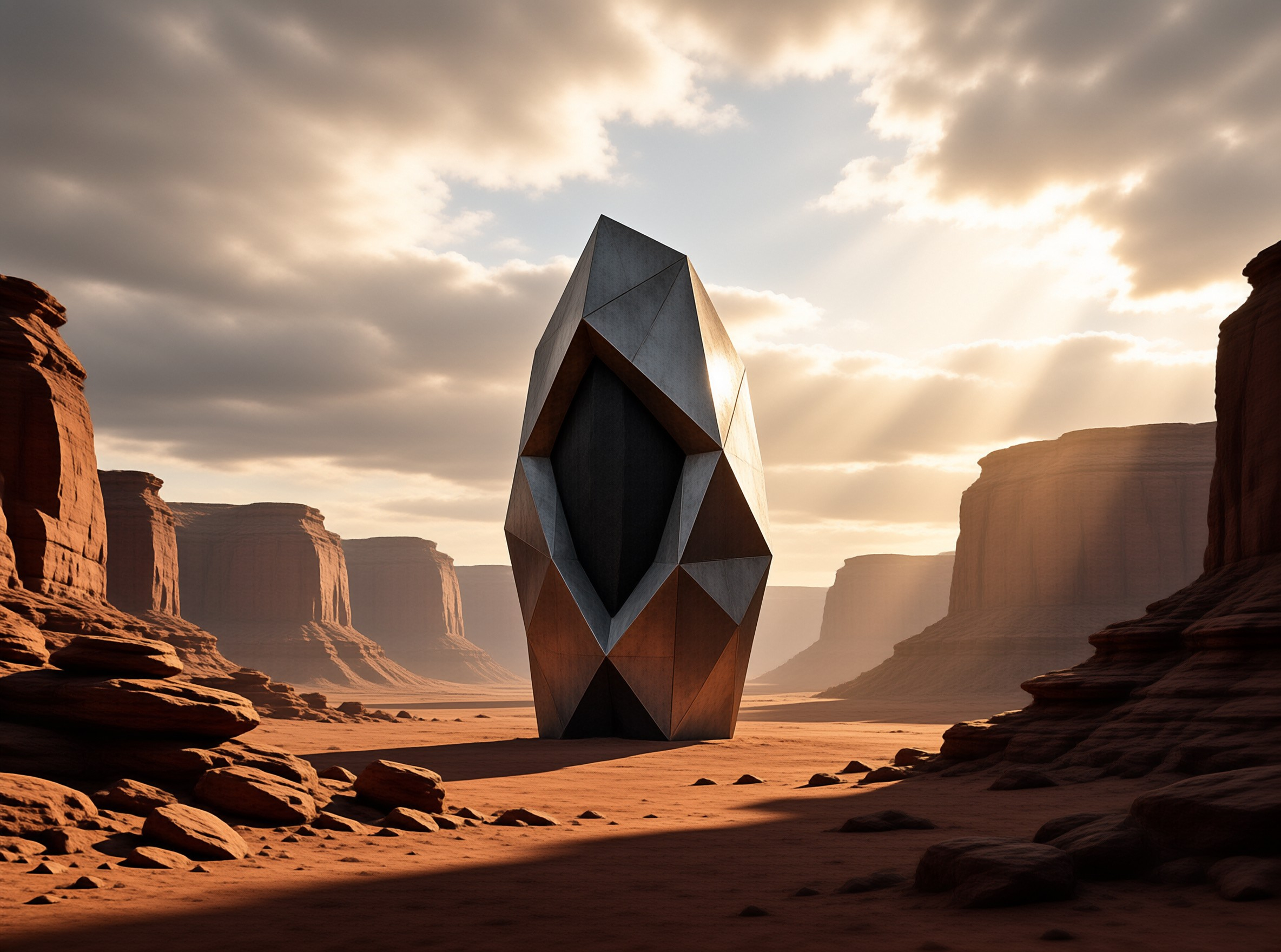 Futuristic Desert Monument