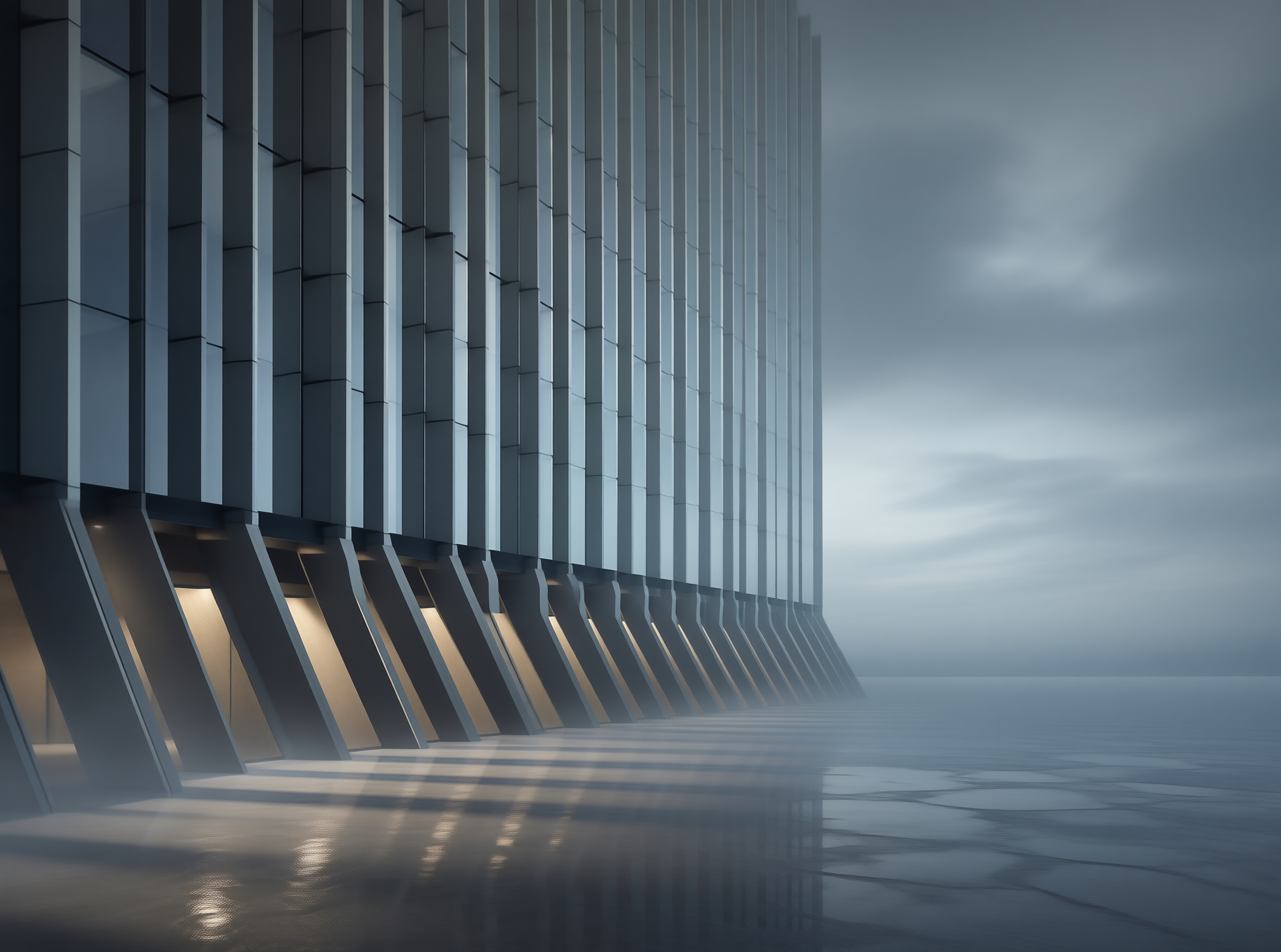 Modern Architecture in Mist